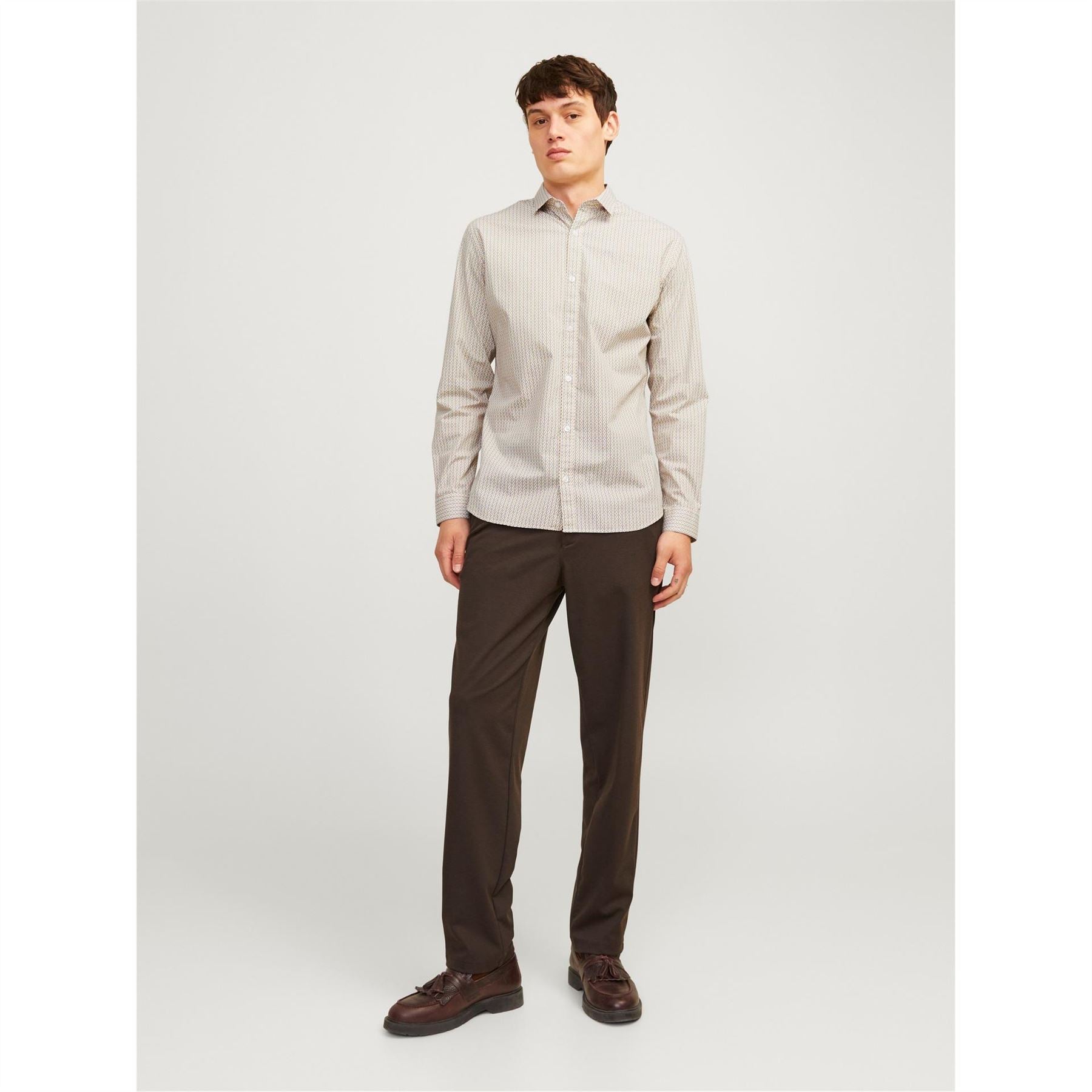 Jack and Jones All Over Print Slim Fit Dress Shirt