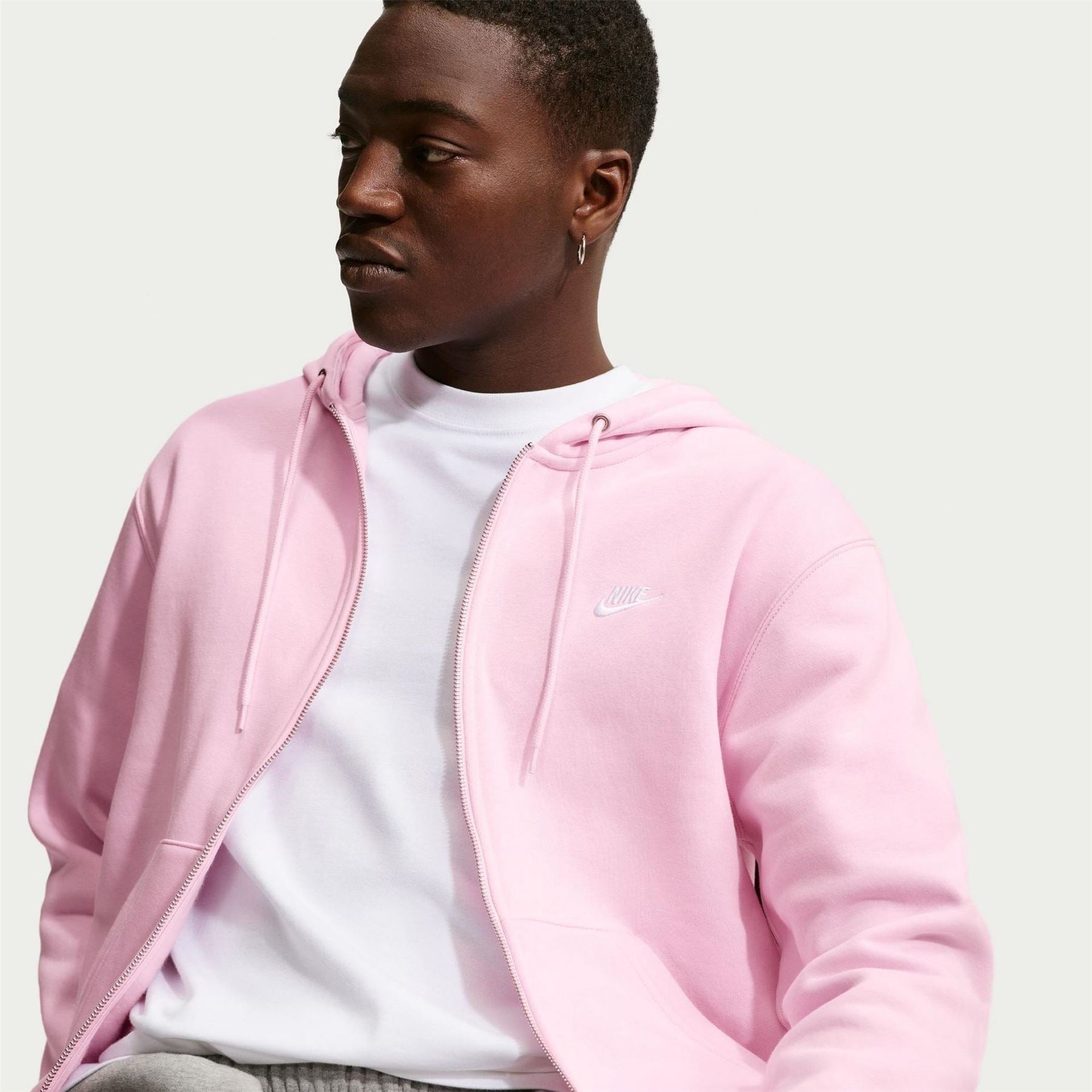 Nike Mens Sportswear Club Fleece Full Zip Hoodie