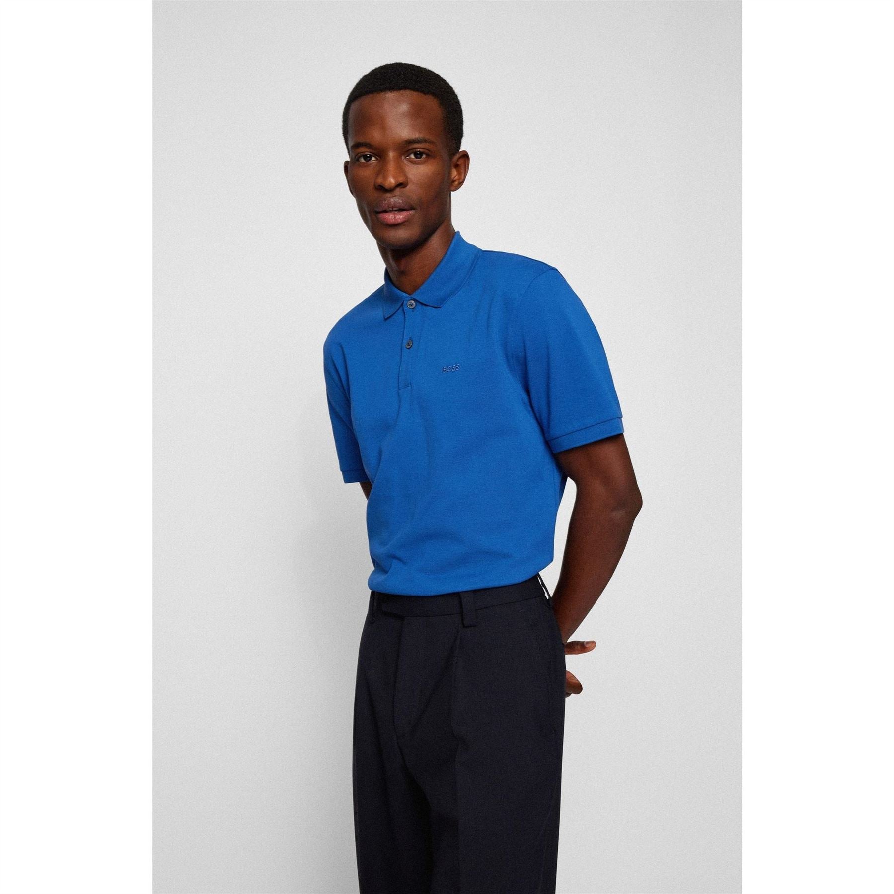 Boss BOSS BLACK Pallas Polo Iconic Logo Embroidered Shirt