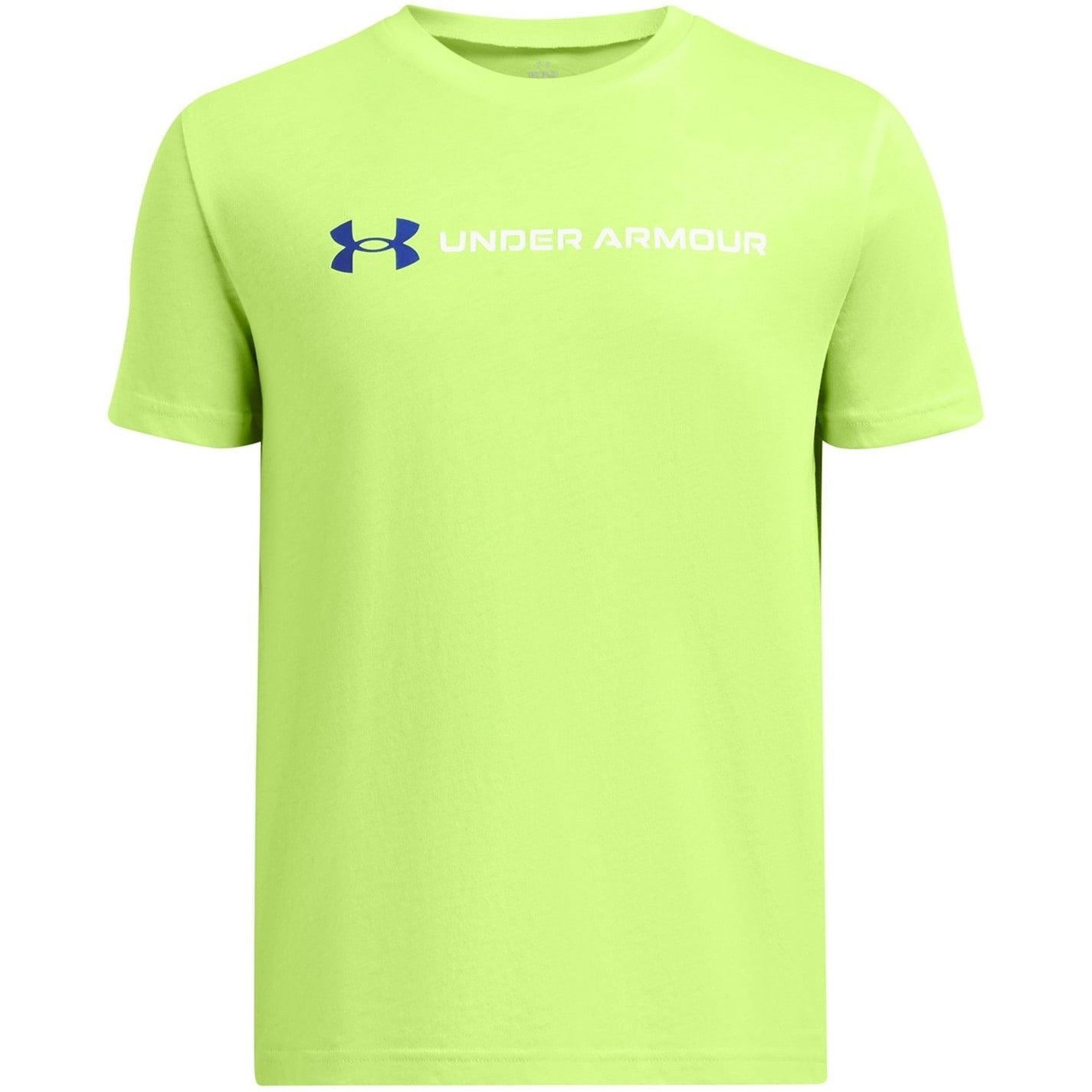 Under Armour Logo Print Regular Fit Lettering Crew Neck T-Shirt