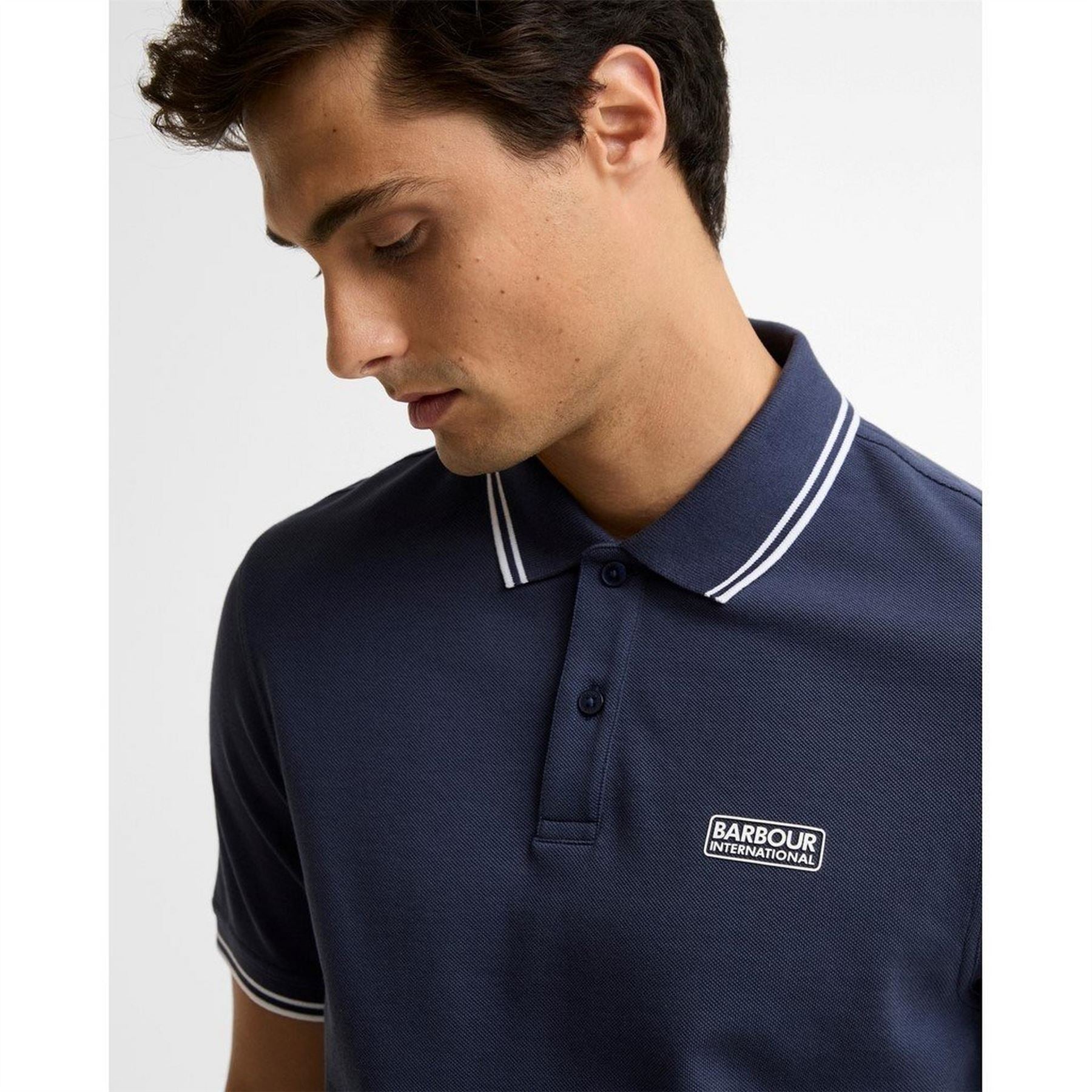 Barbour International Tipped Short Sleeve Polo Shirt