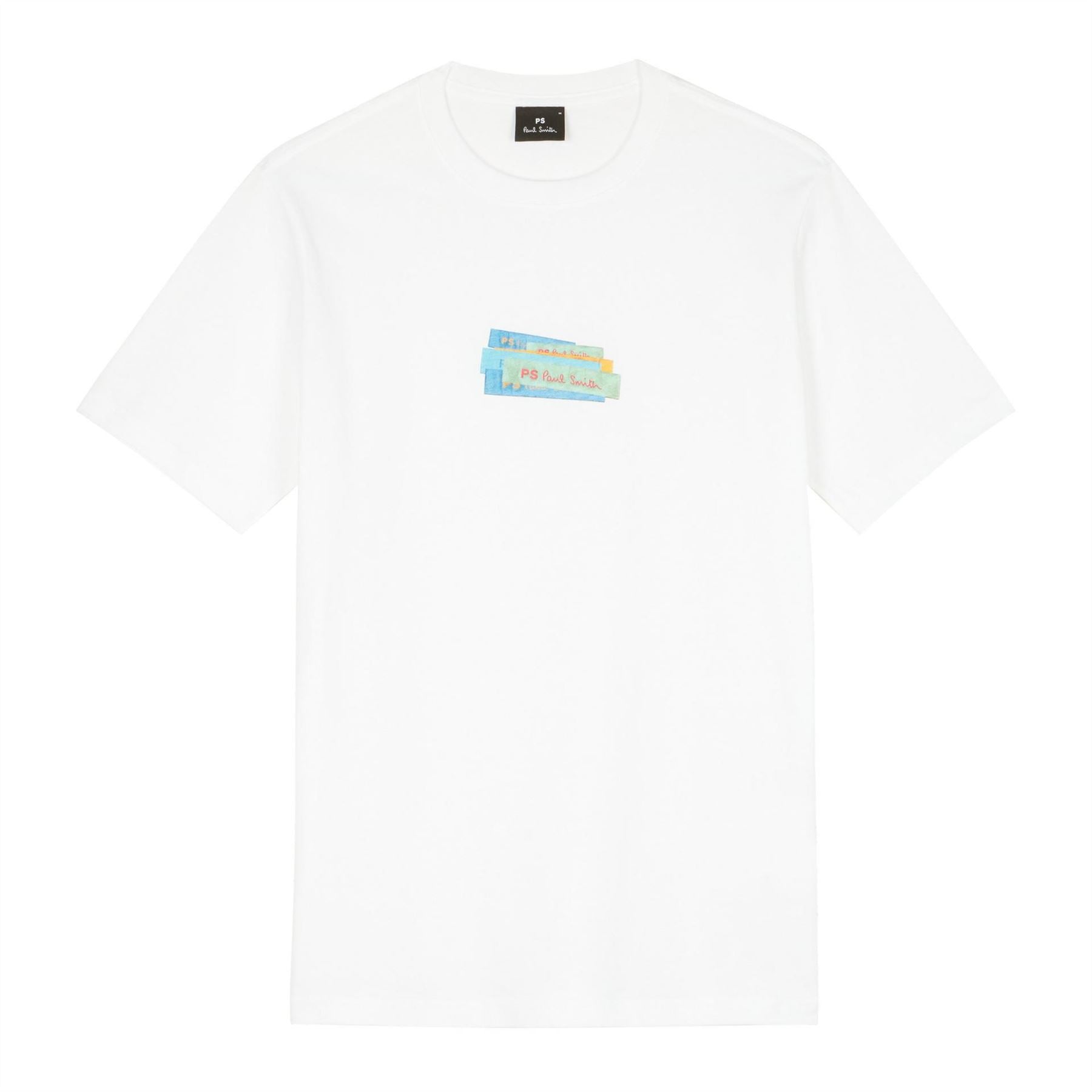PS Paul Smith Regular Fit Crew Neck Plain Sleeve T-Shirt