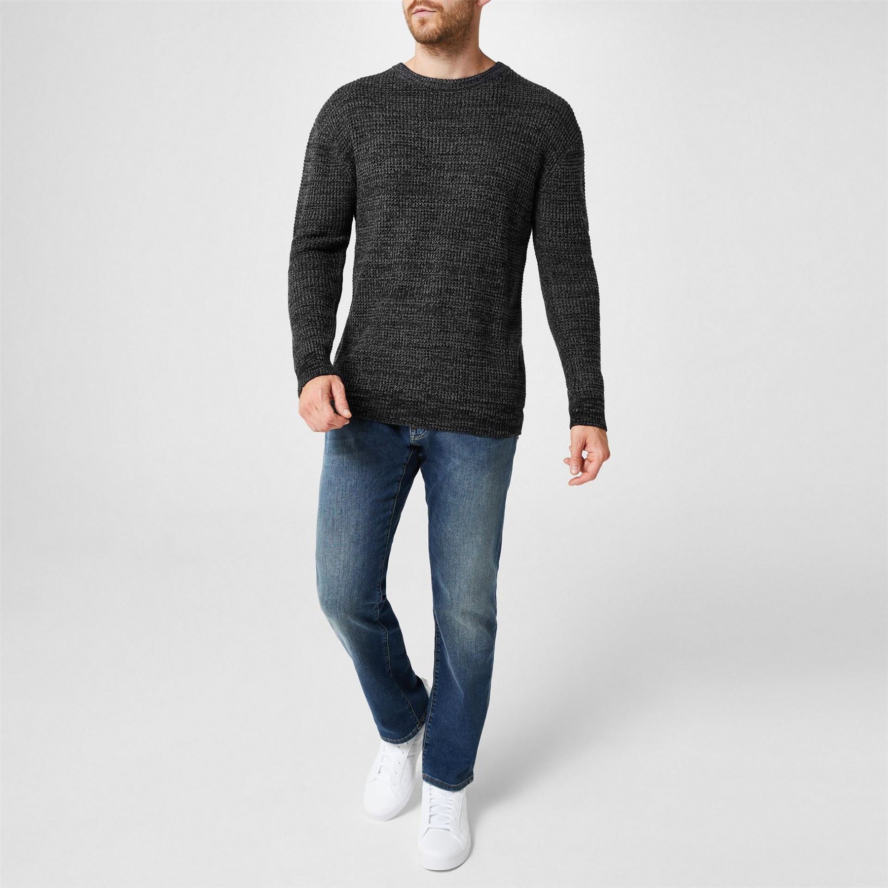 Firetrap Mens Classic Crew Neck Knitwear