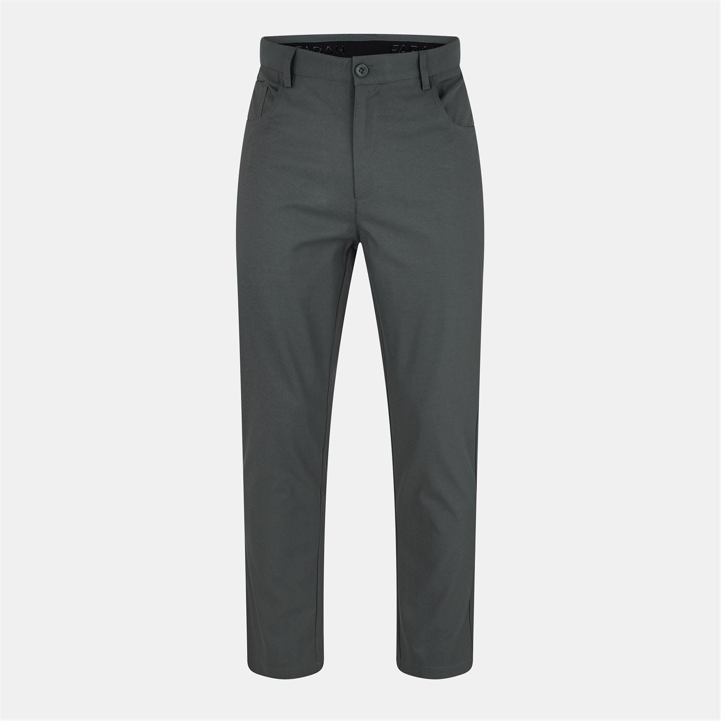 Farah Judson Solid Patterned Slim Trousers