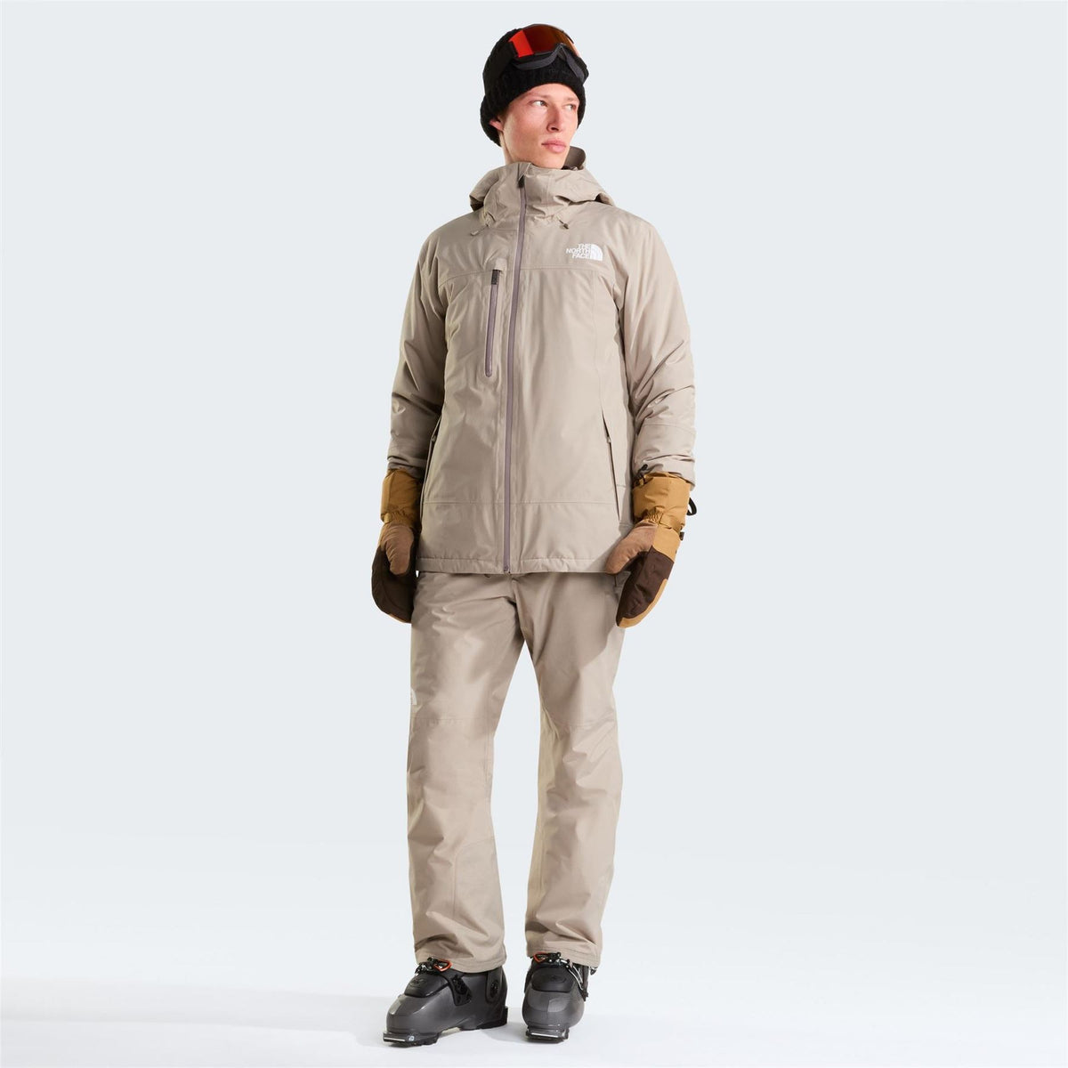 The North Face Descendit Hooded Full Zipper Ski Jacket with Chest Pocket