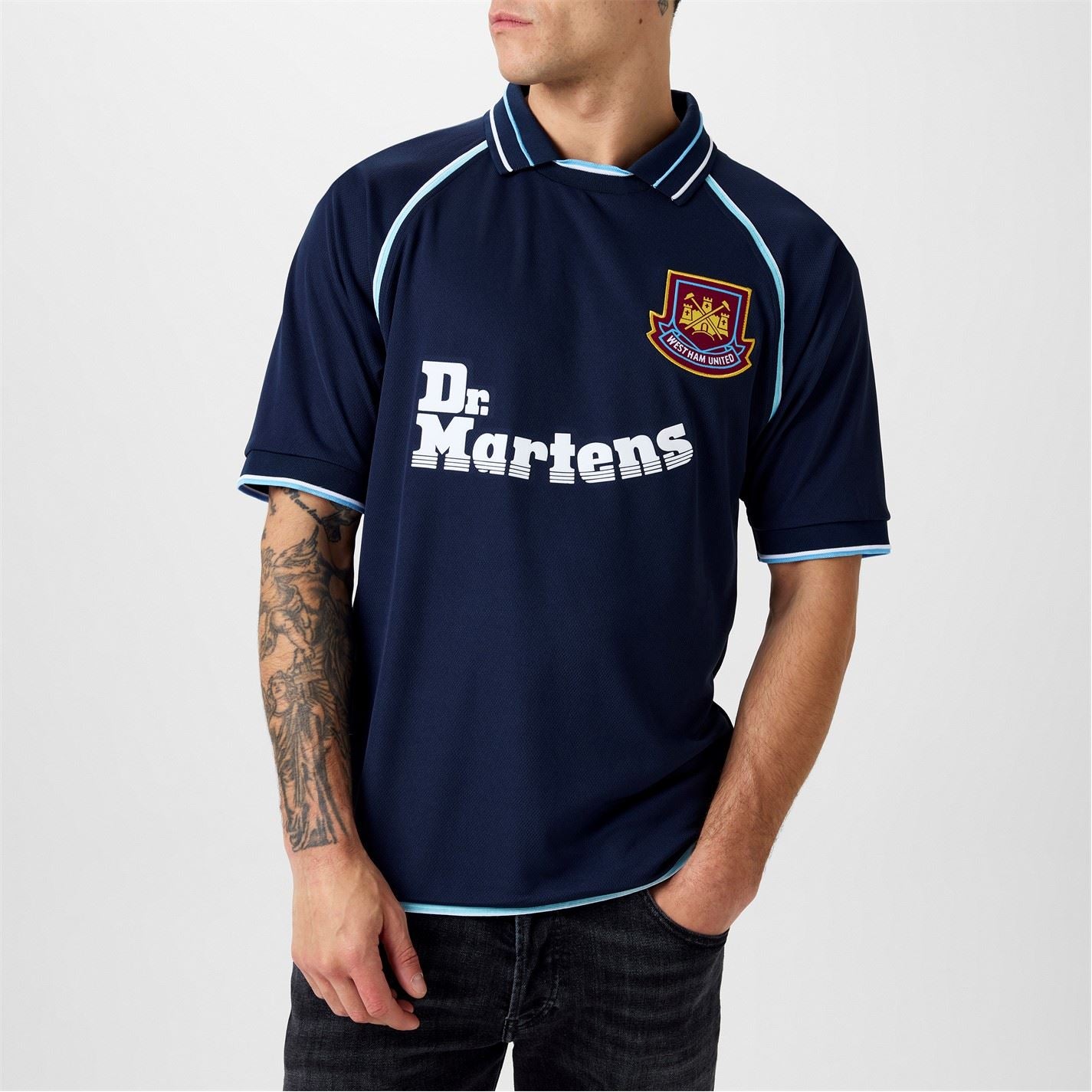 Score Draw West Ham United Retro Away Shirt 00 Adults