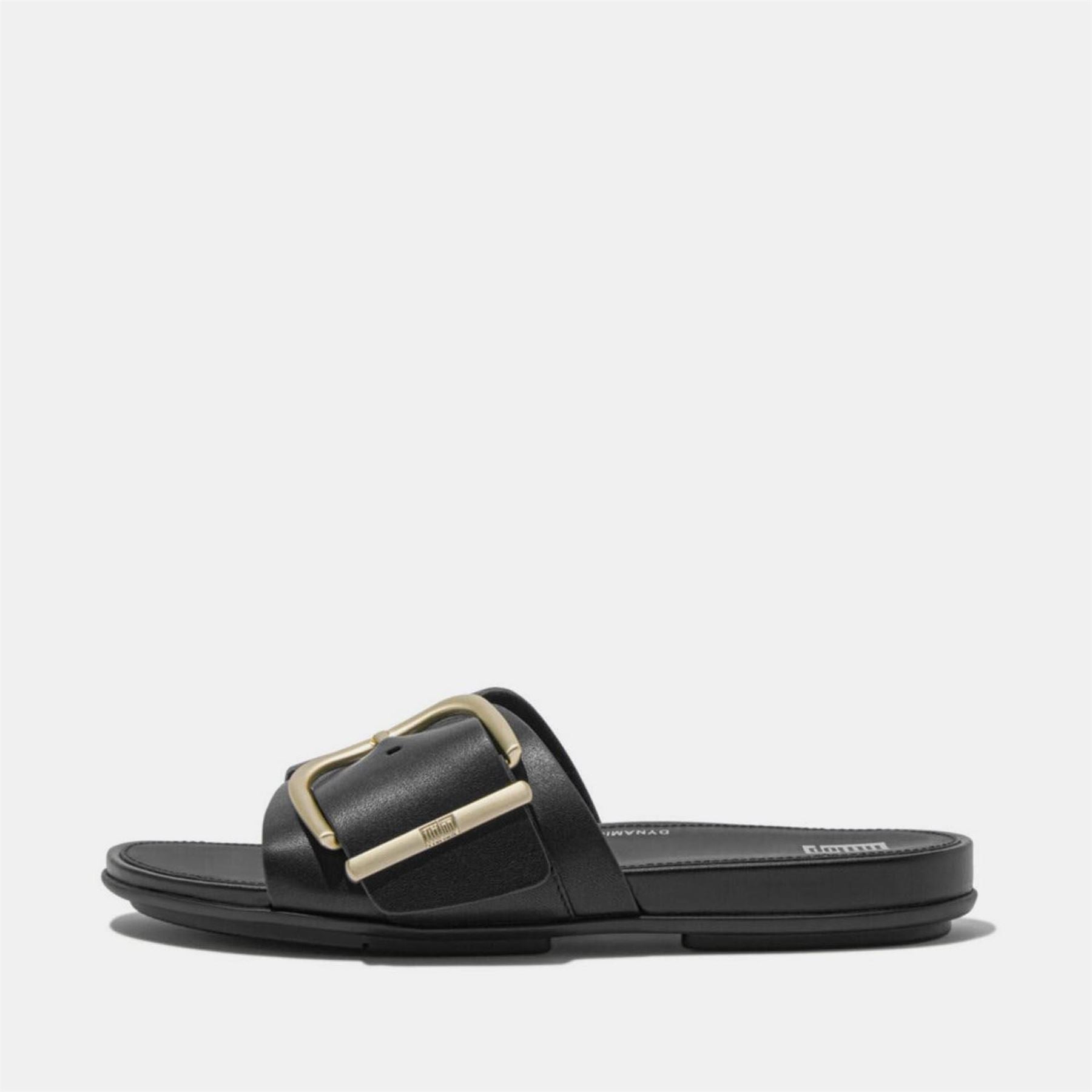Fitflop Maxi Buckle Leather Sliders