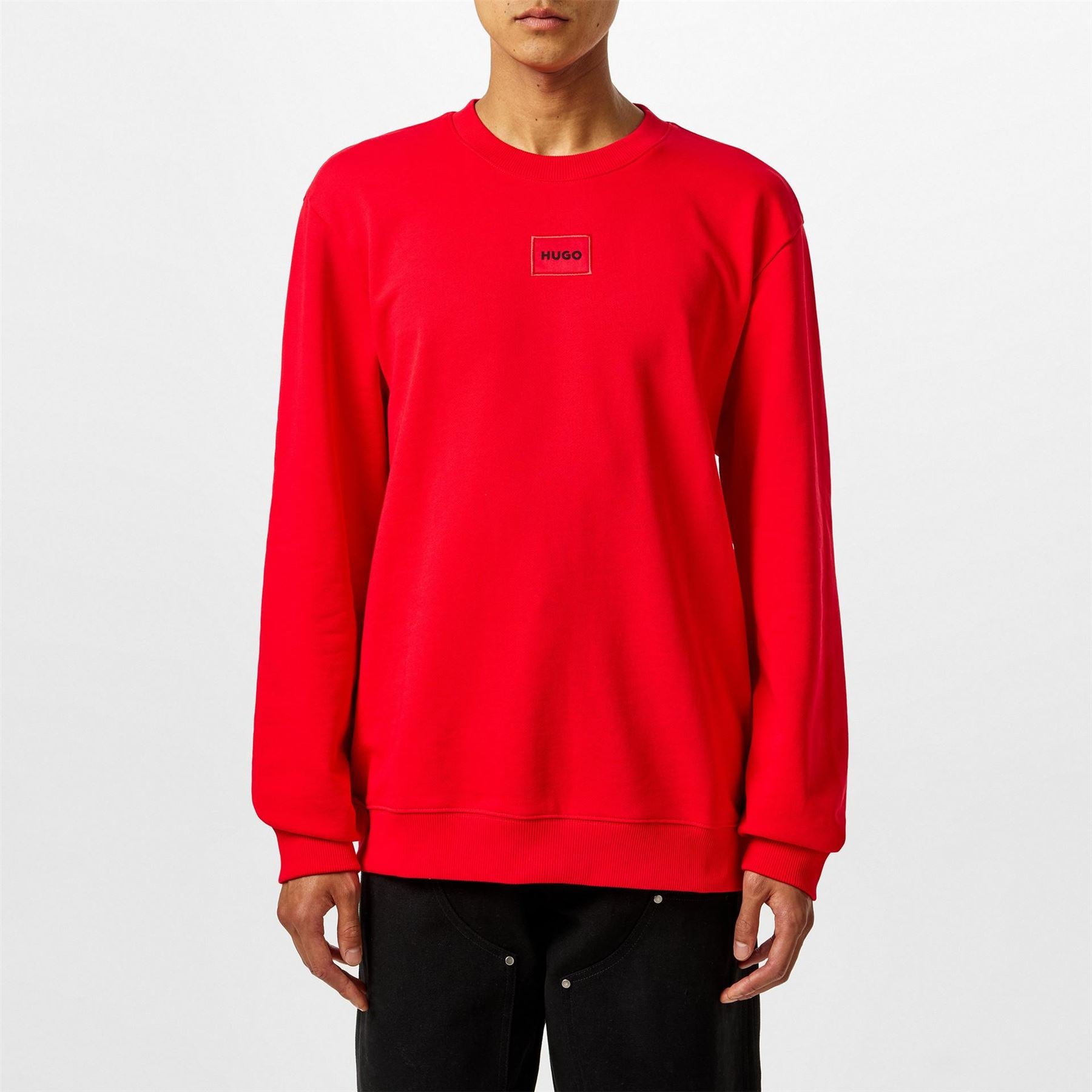 Hugo HUGO Long Sleeve Contemporary Sweatshirt   Crew Neck (Diragol)