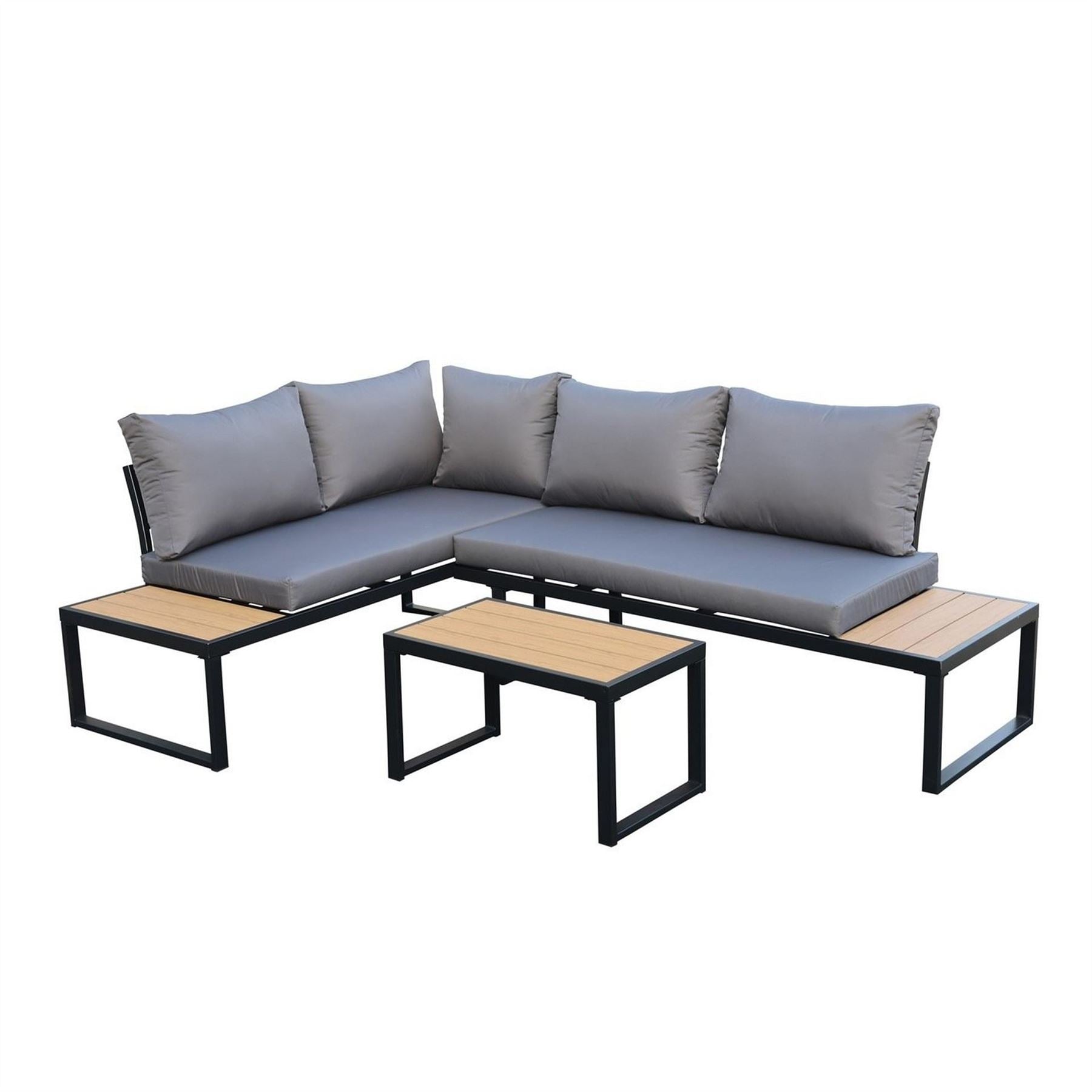 Linea Piece L Shaped Weather Resistant Garden Furniture Set