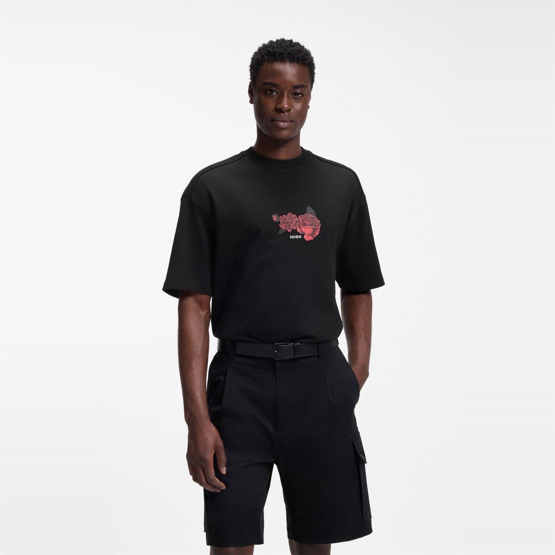 Hugo Domans Short Sleeve T-Shirt With Artwork Detail
