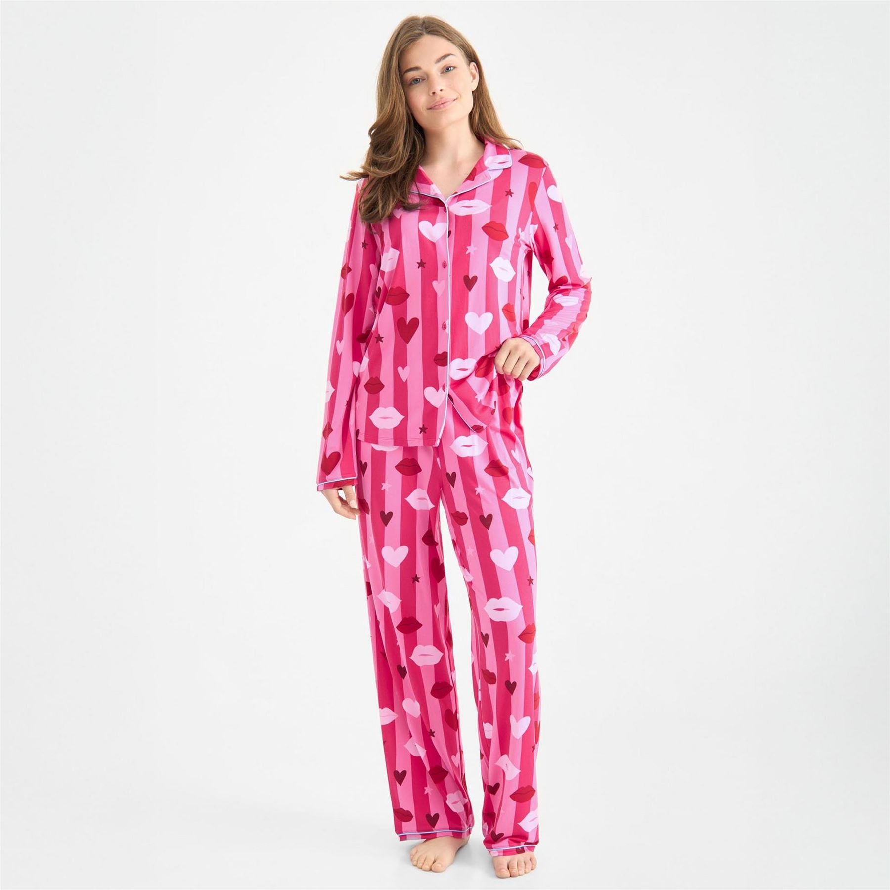 Urban Threads Long Sleeve Pyjama Set