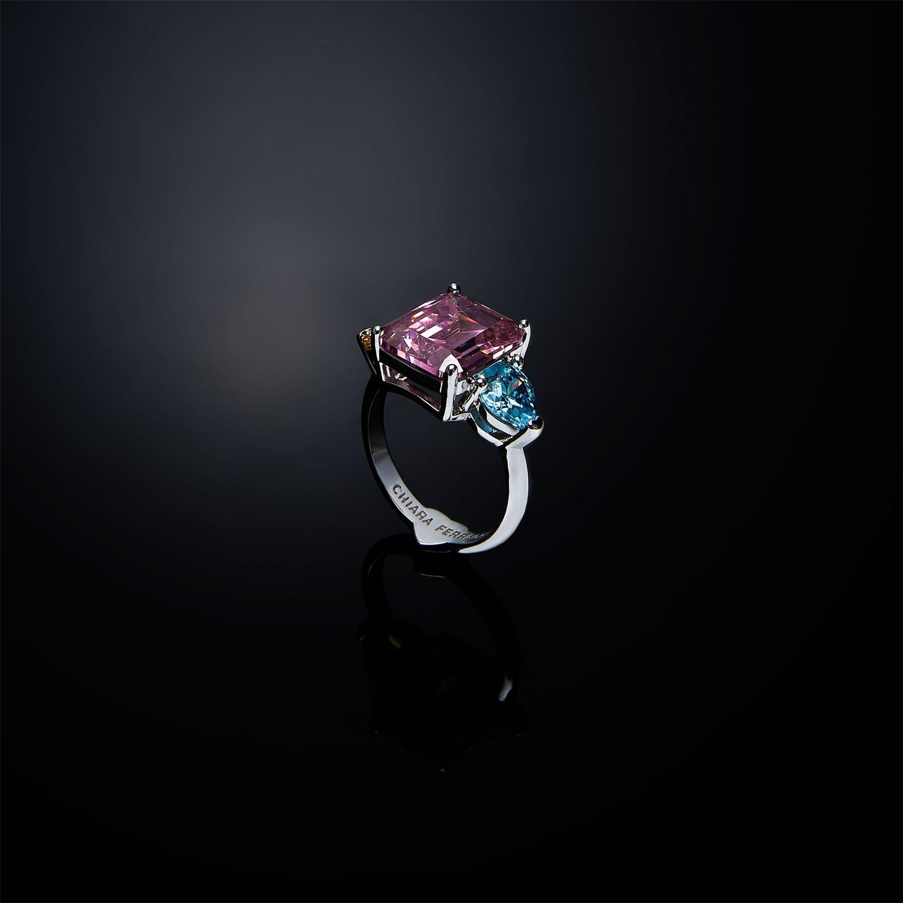 Chiara Ferragni Rainbow Stack Rings