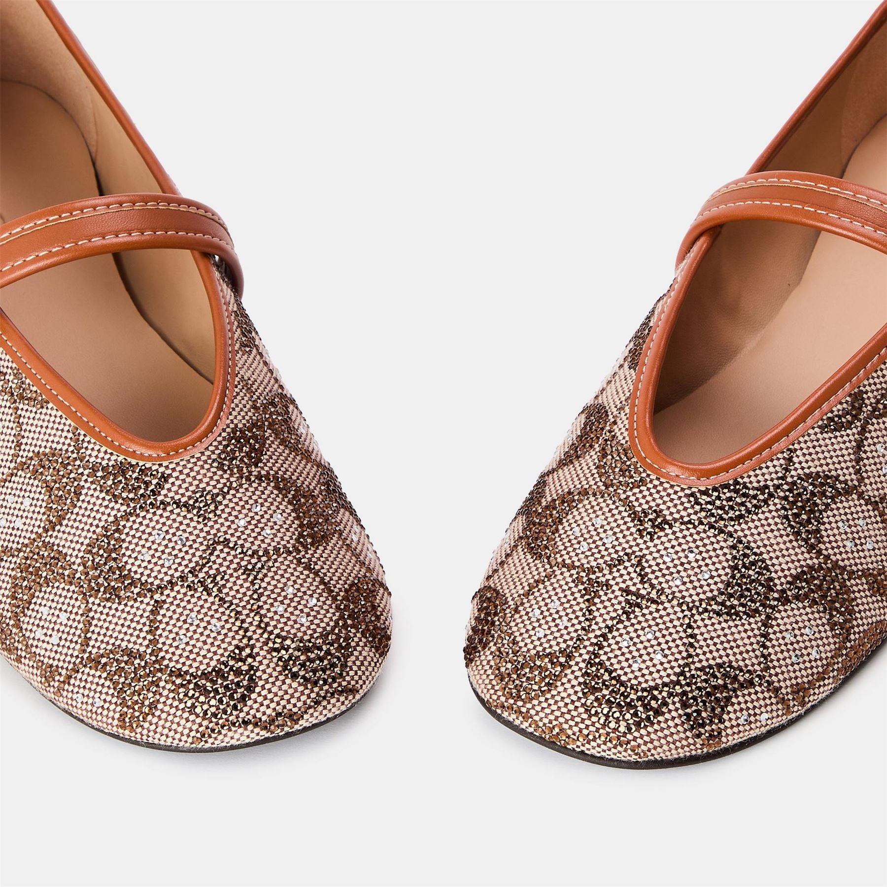 Coach Sculpt LD61 All Over Logo Mary Janes Flats