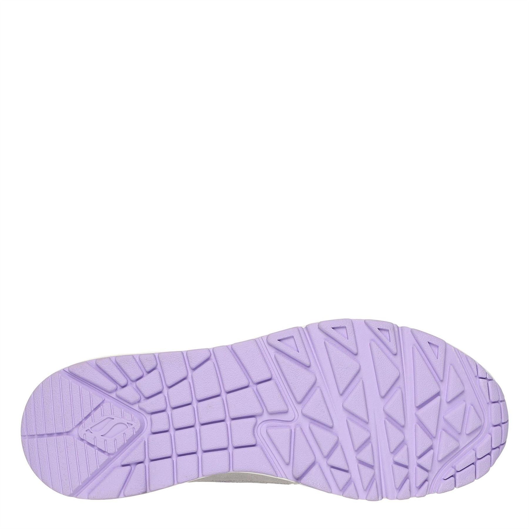 Skechers Womens And  Perforated Duraleather Lace Low Top Trainers