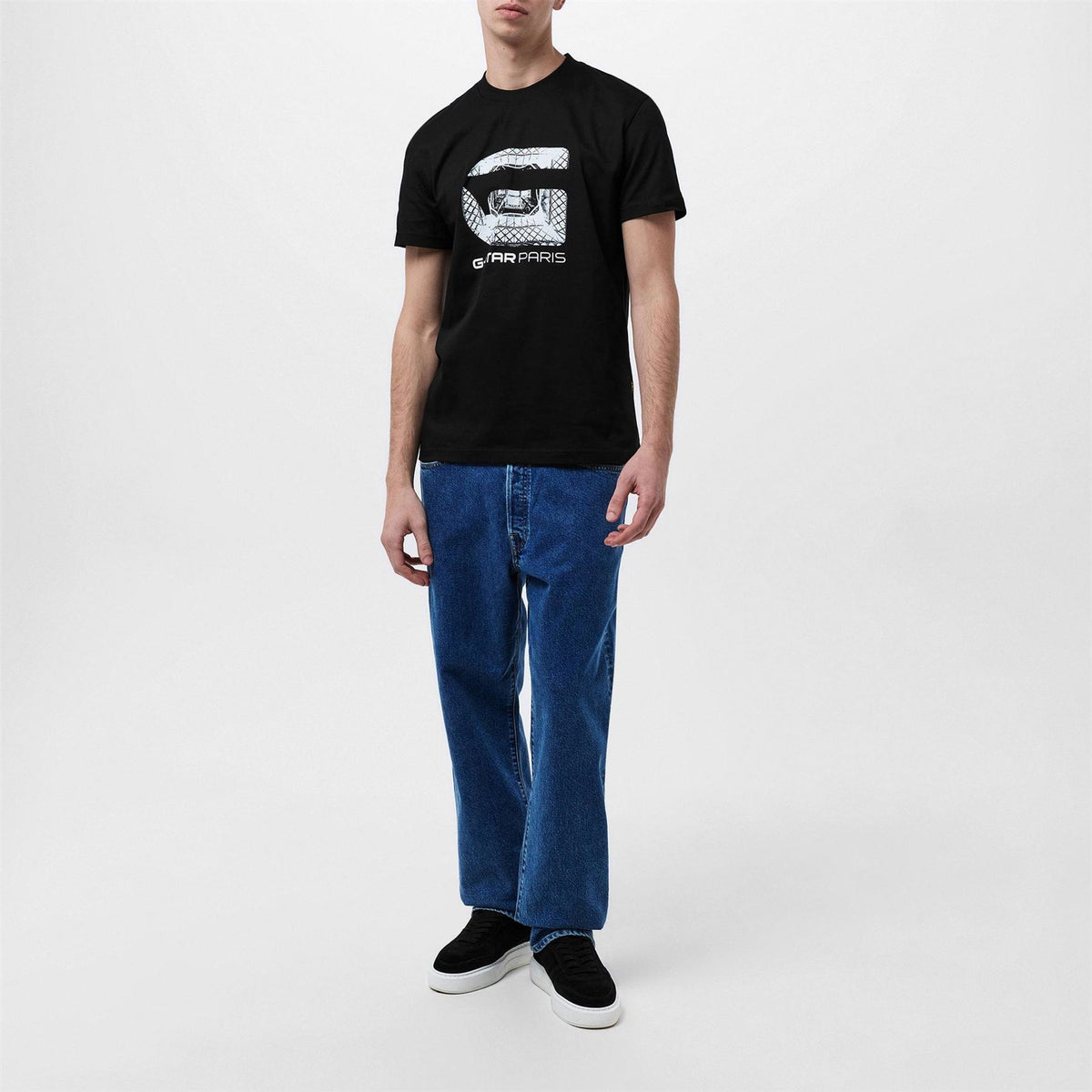 G Star Paris Lettering Regular Fit T-Shirt