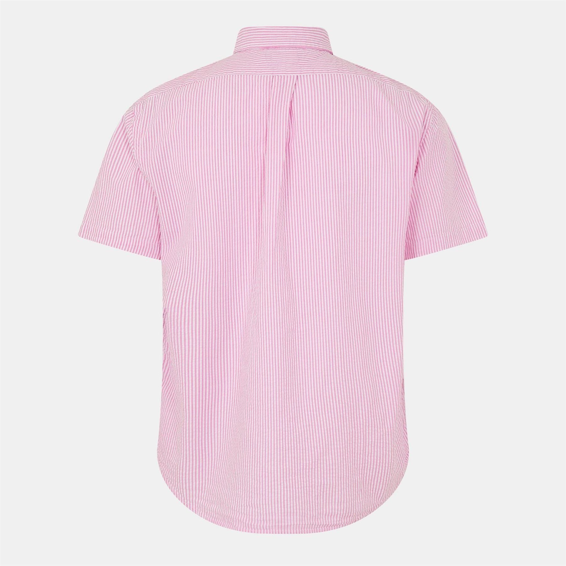 Polo Ralph Lauren Striped Seersucker Short Sleeve Patterned Shirt