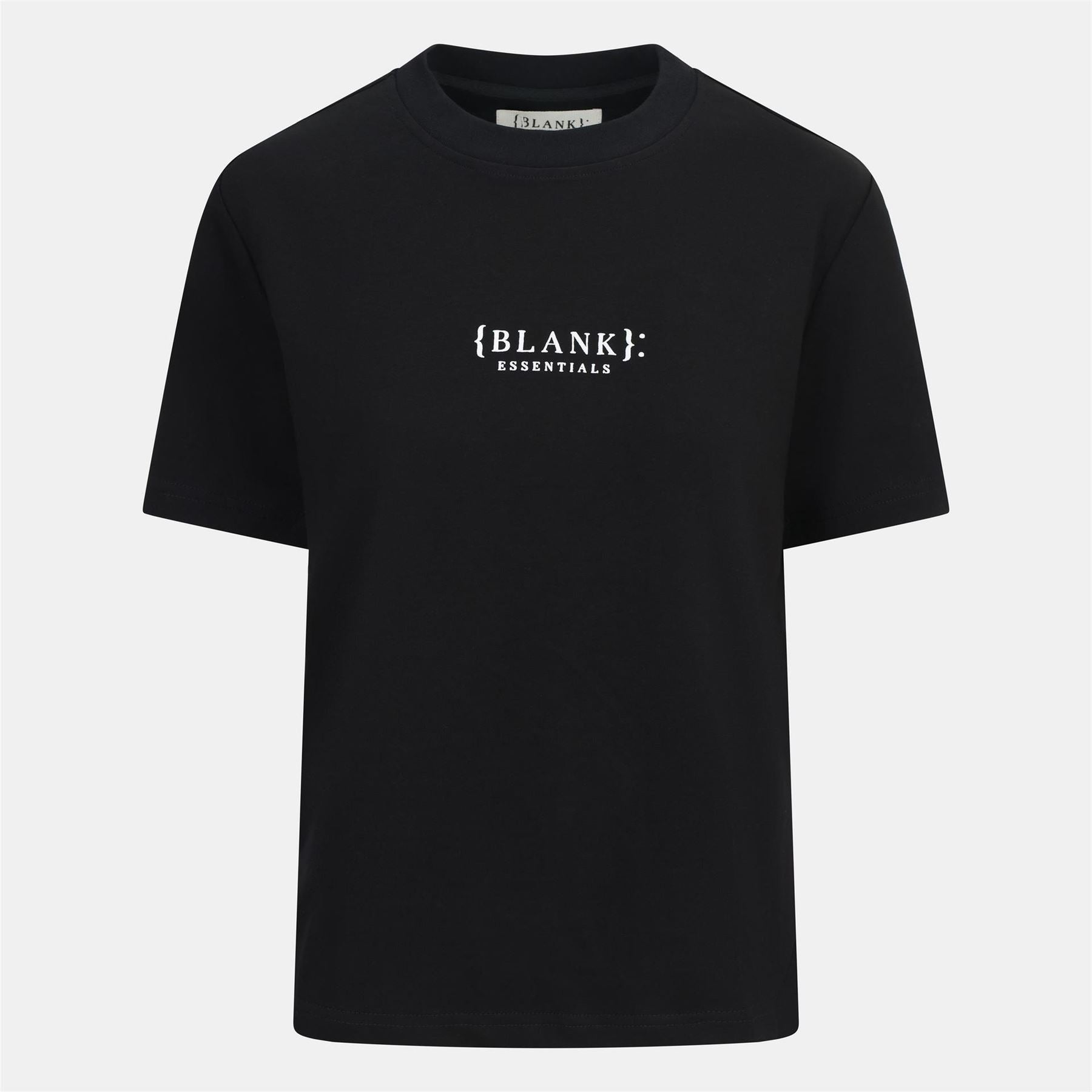 Blank Essentials Embroidered Text Graphic Crew Neck Short Sleeve Boyfriend T-Shirt