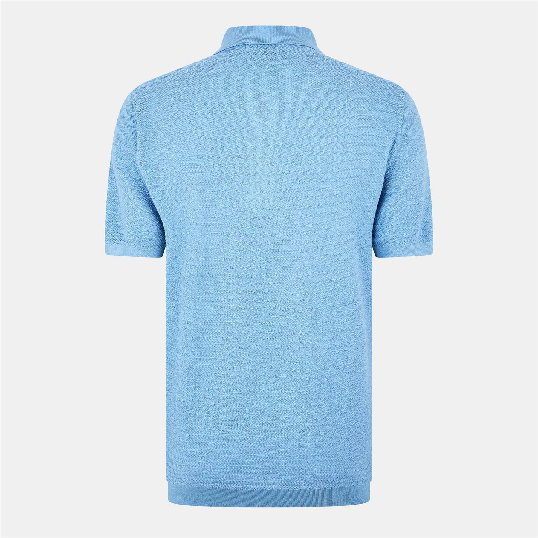 Jack Wills Herringbone Short Sleeve Polo Shirt