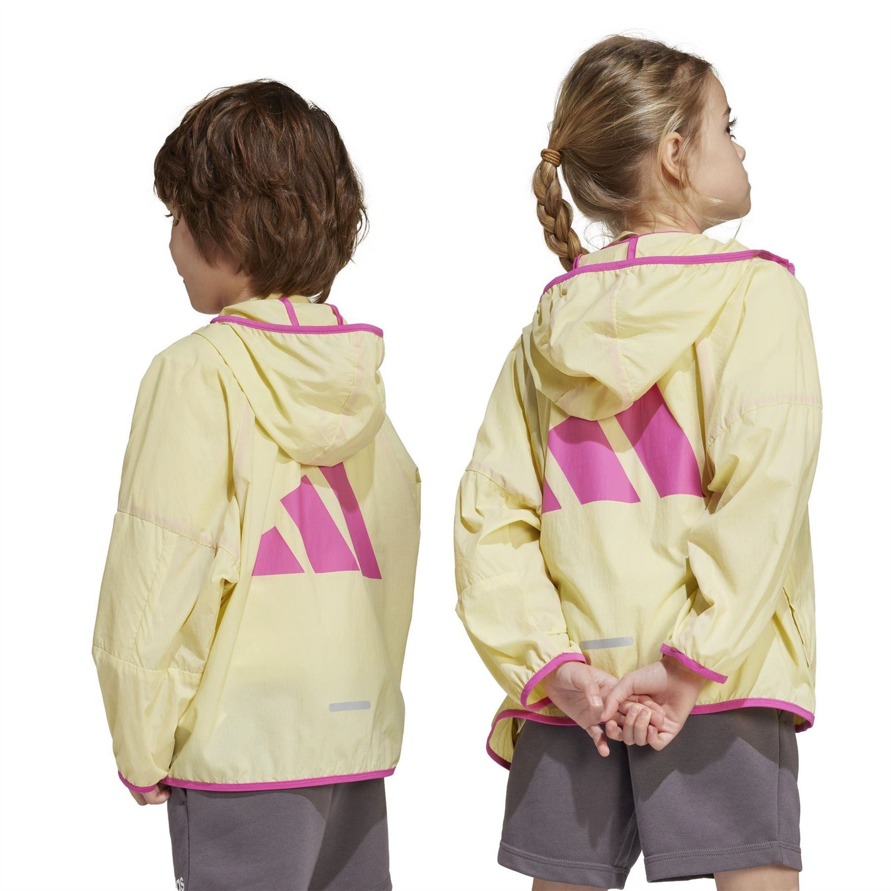 adidas Solid Patterned Full Zipper Windbreaker Jacket
