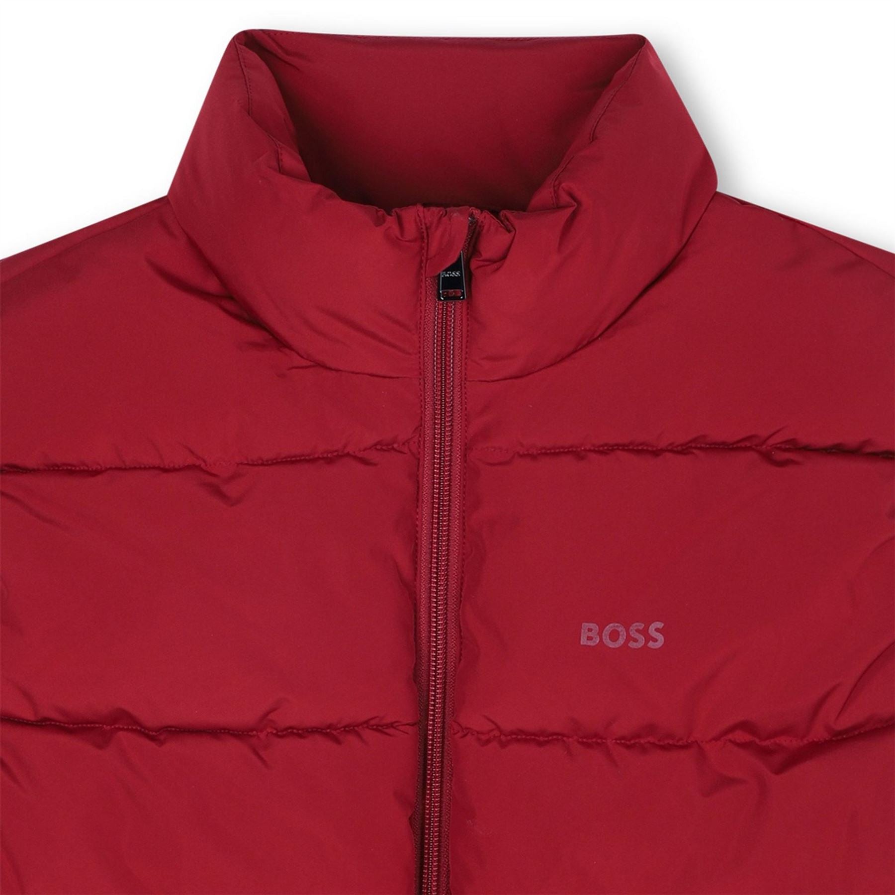 Boss Padded Horizontal Stitching Flap Pocket Puffer Coat