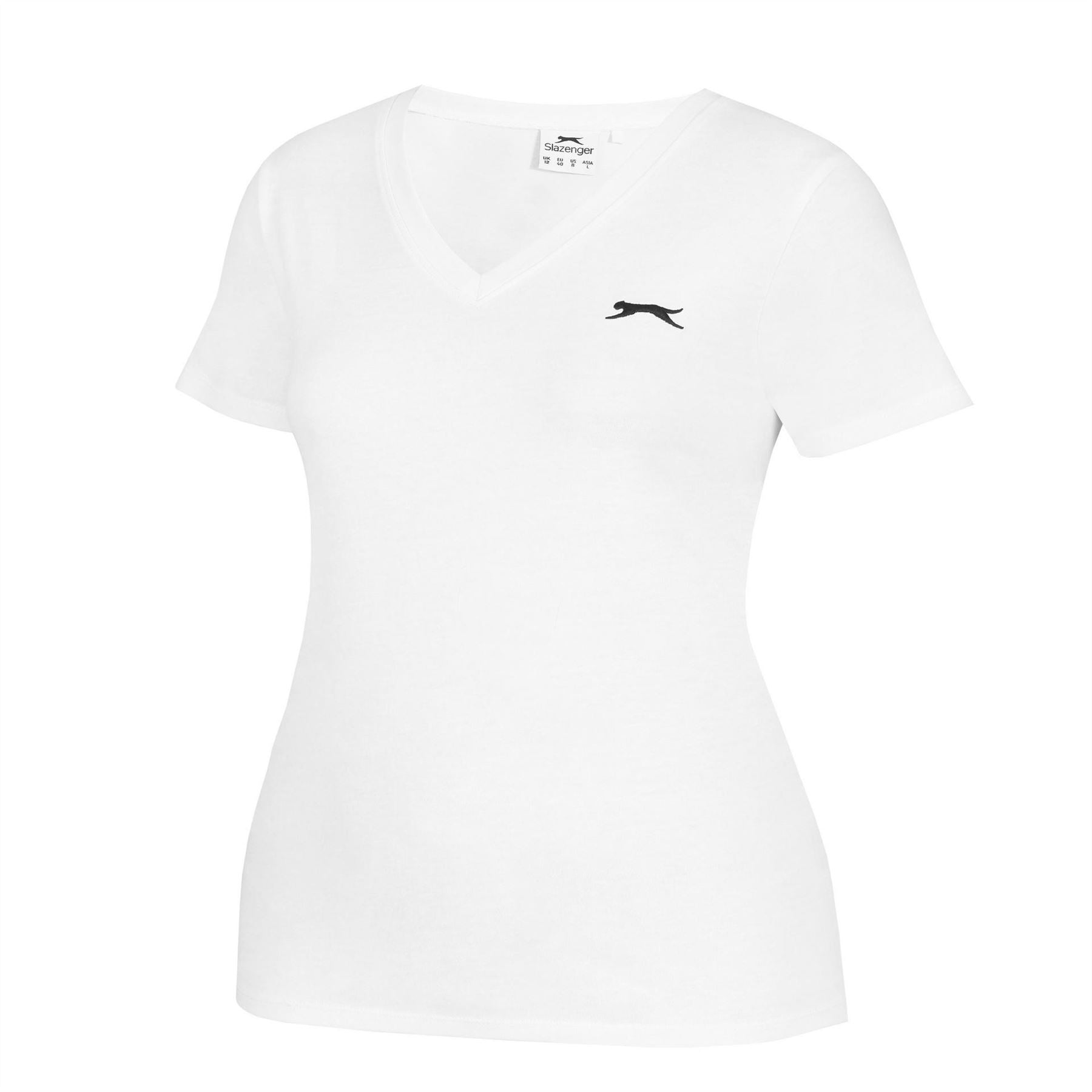 Slazenger Ladies V Neck Tee Shirt