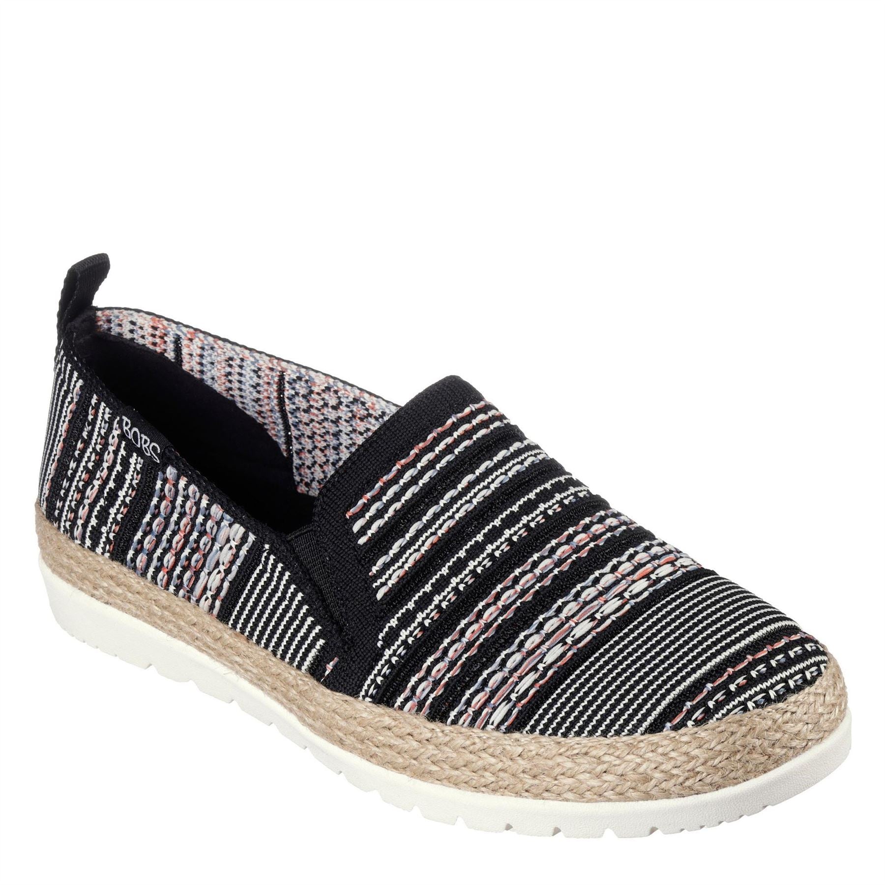 Skechers Engineered Woven Twin Gore Slip On Espadrilles