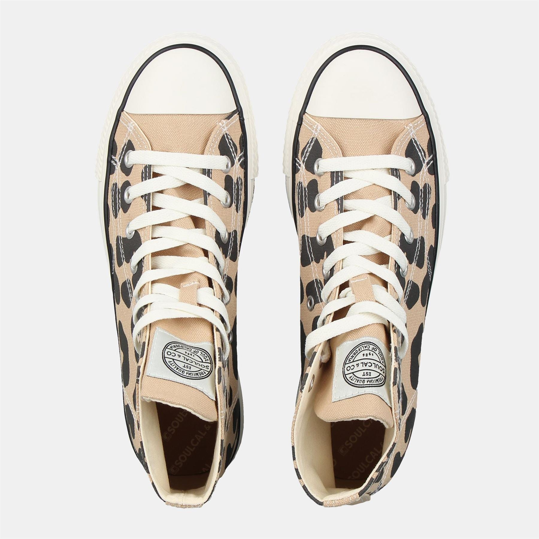 SoulCal Womens Canvasas High Top Platform Trainers