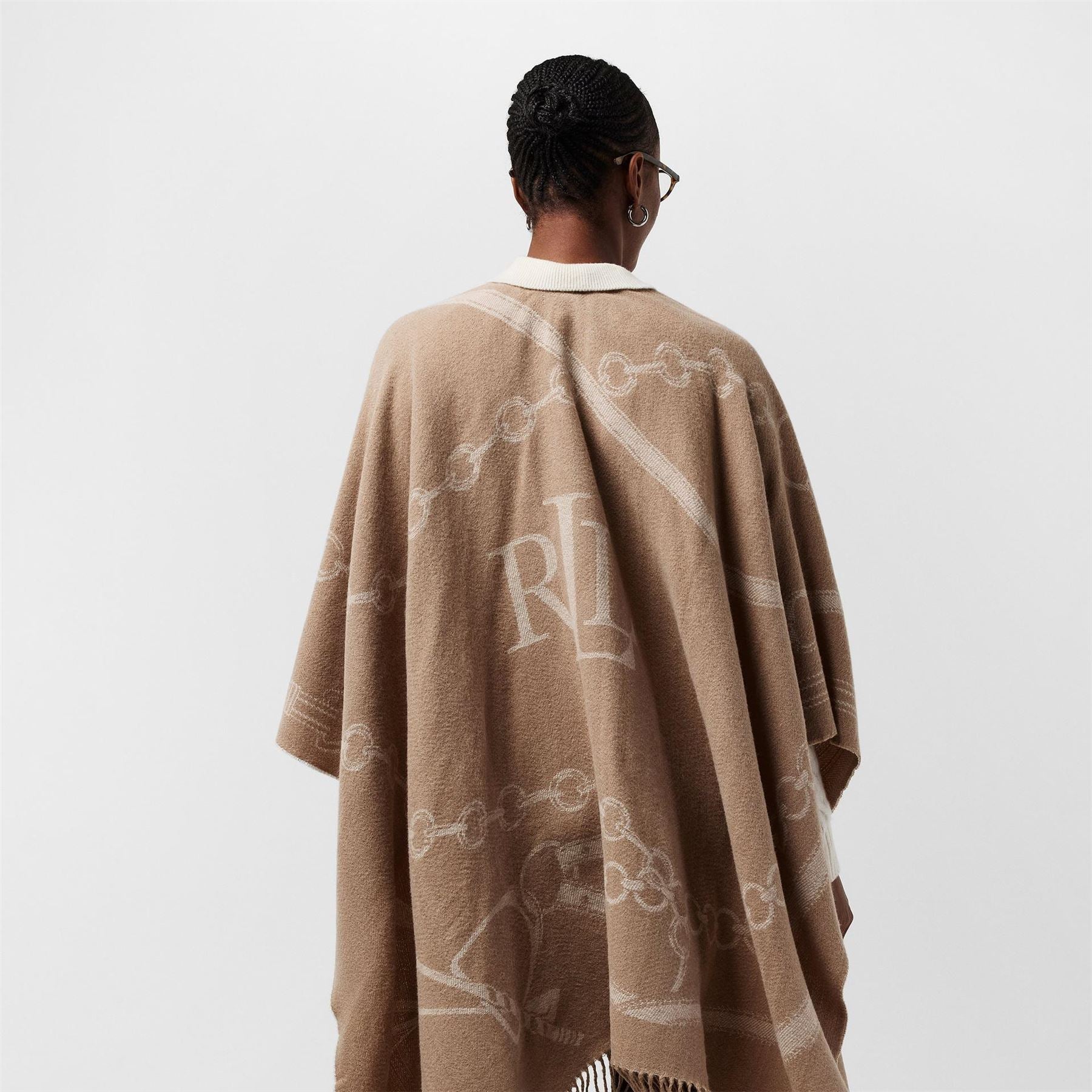 Lauren by Ralph Lauren Oversize Fit Cape Sleeve Top