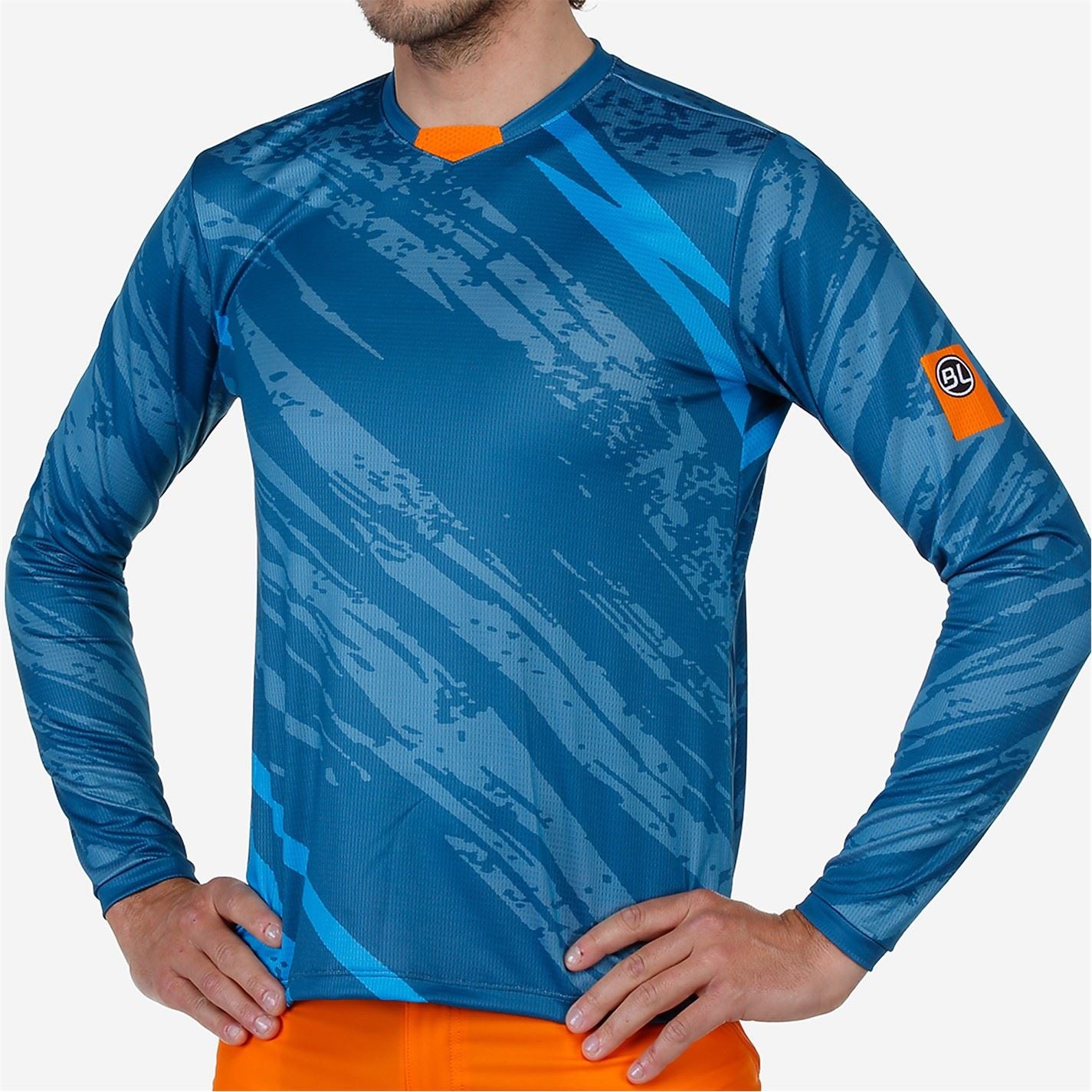 Bicycle Line Ponente UPF 30+ V Neck Long Sleeve Cycling Jersey