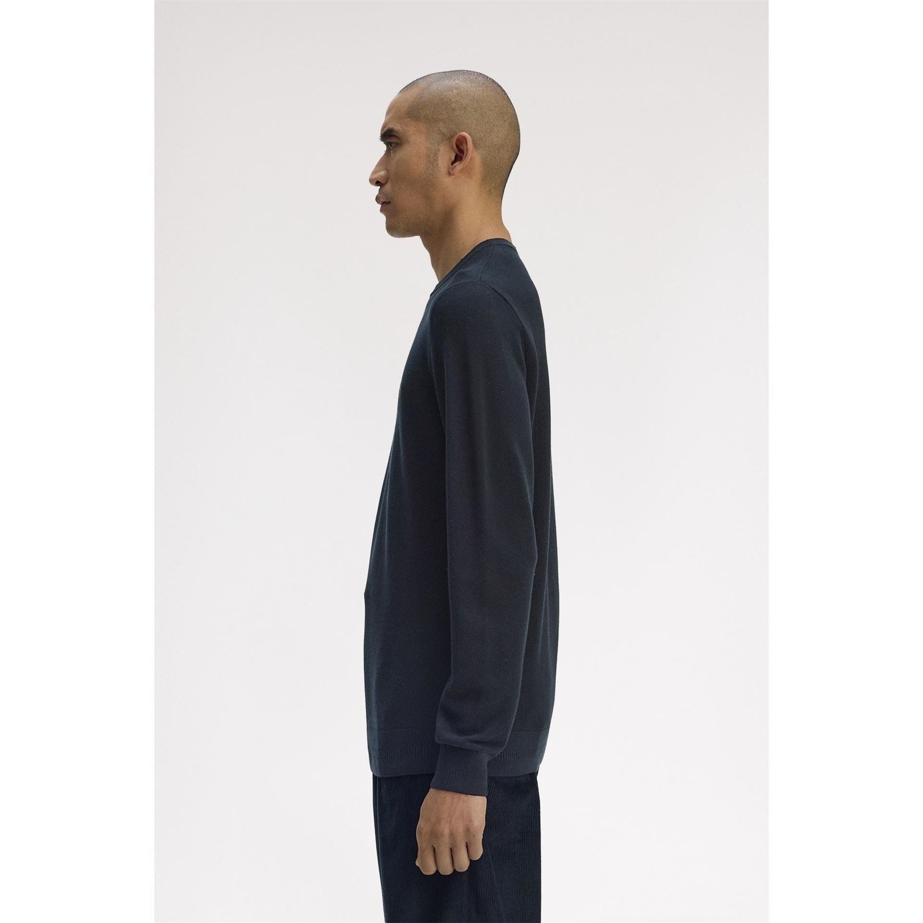 Fred Perry Pique Crew Neck Jumper