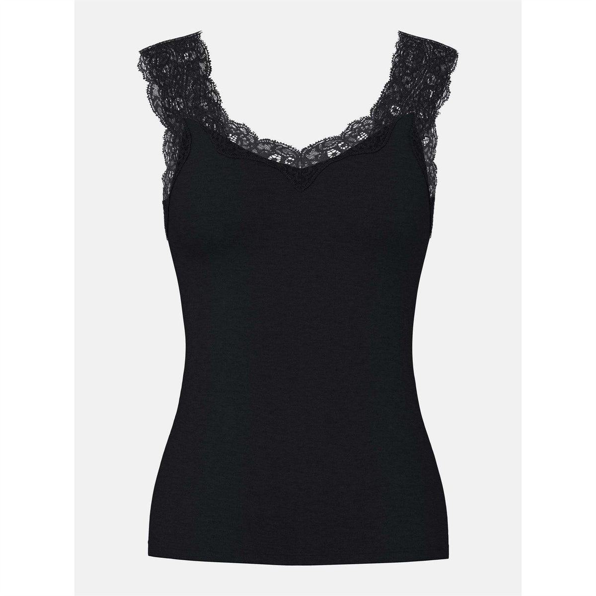 Pieces Barbera Lace Detail V-Neck Sleeveless Camisole Tank