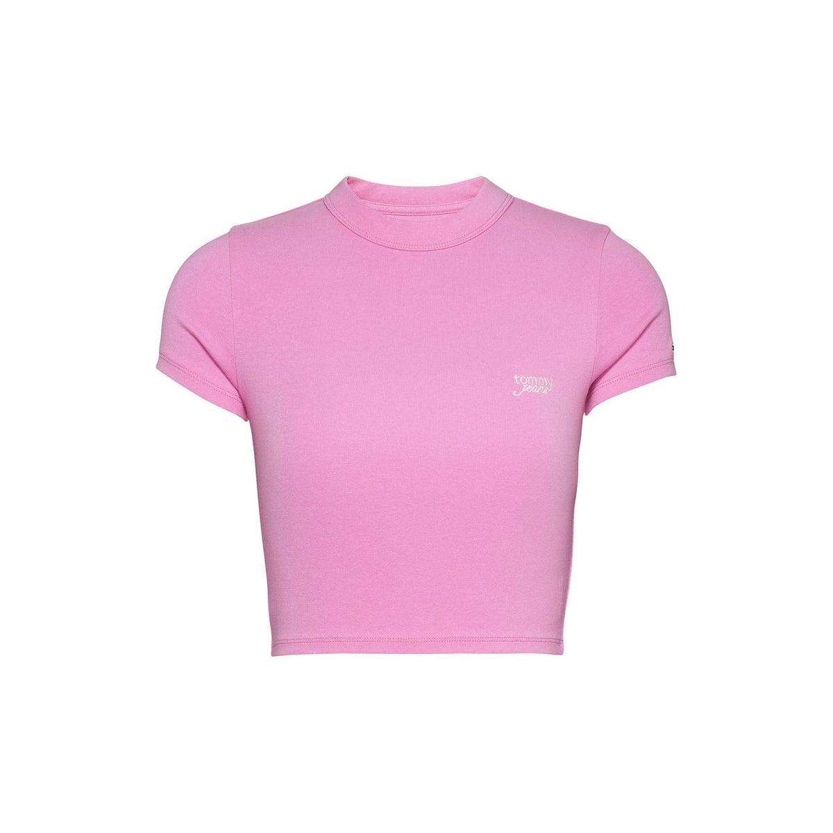 Tommy Jeans Slim Fit Cropped Script T-Shirt
