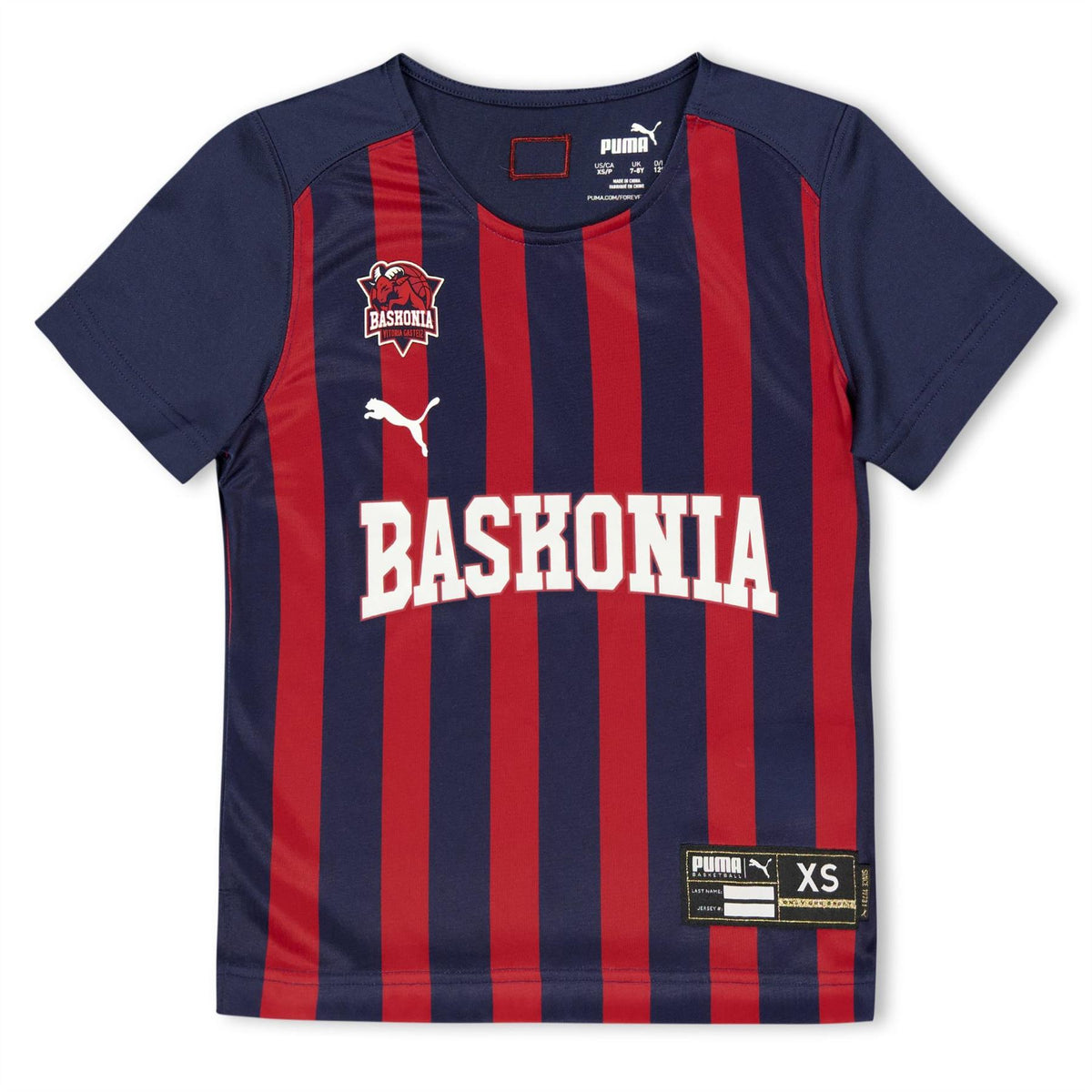 Puma Kids Baskonia Short Sleeve Performance Basketball Jersey