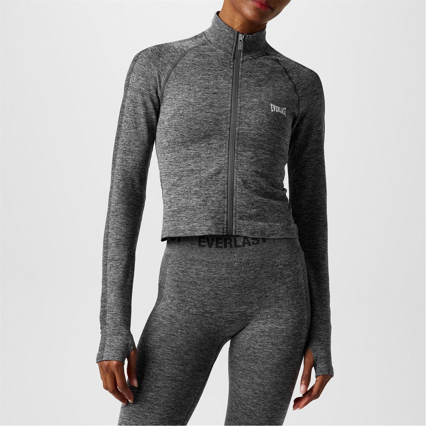 Everlast Seamless Zipped Long Sleeve Performance Gym Top