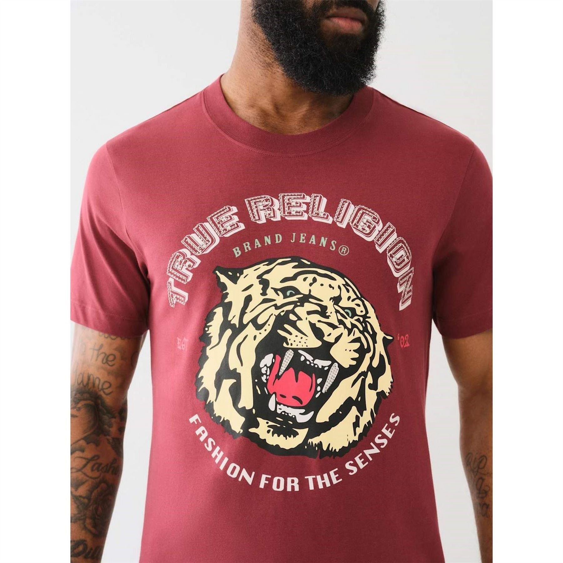 True Religion Regular Fit Crew Neck Short Sleeve T-Shirt