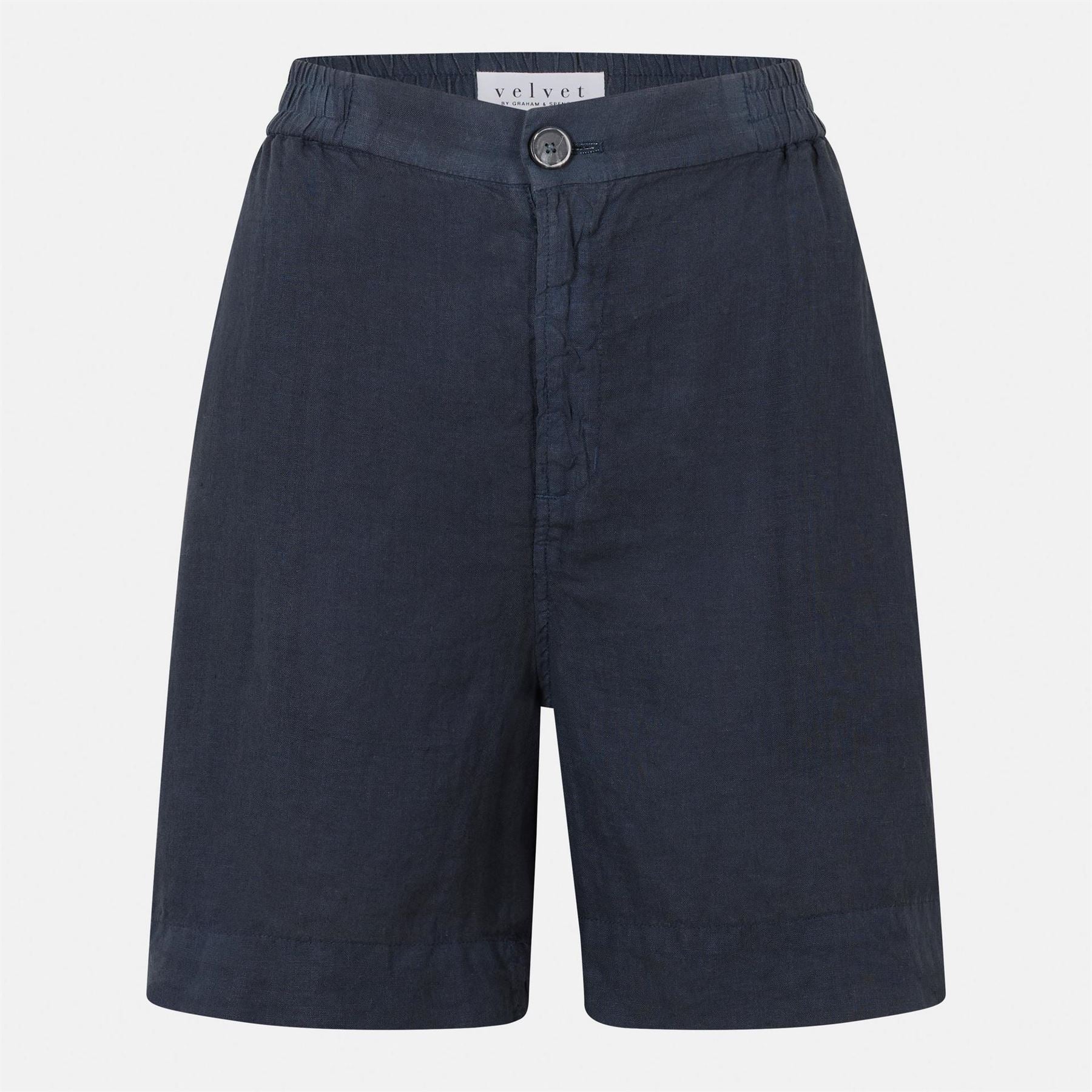 Velvet by Graham and Spencer Solid Patterned Relaxed Fit Bermuda Shorts