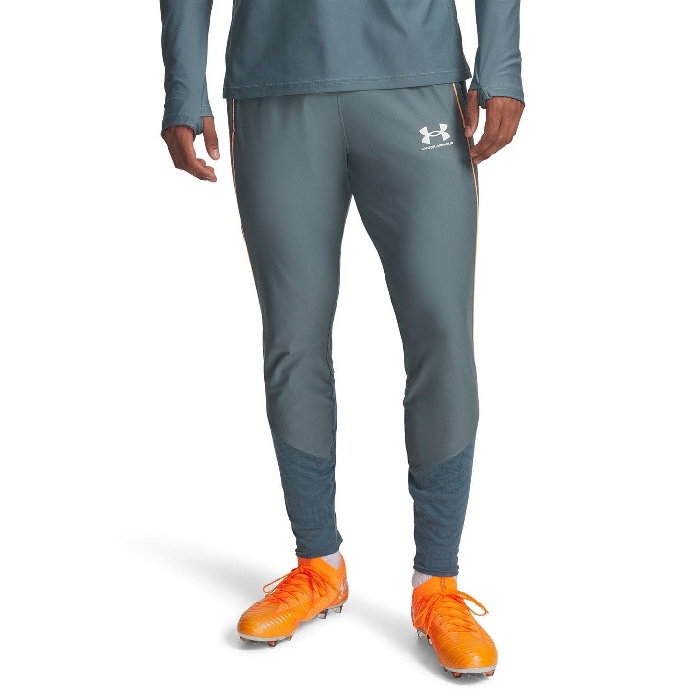 Under Armour Chal Pro Solid Patterned Slim Track Pants