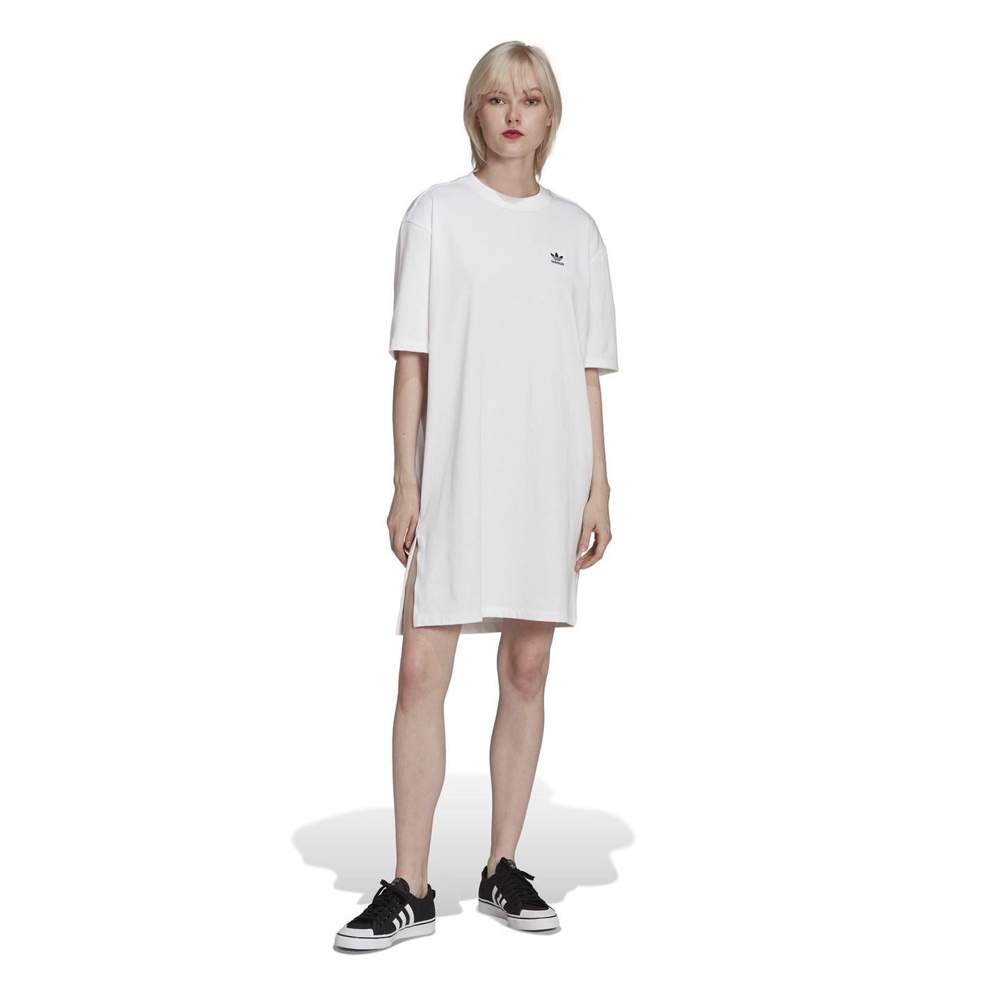 adidas Originals Crew Neck Knee T-Shirt Dress