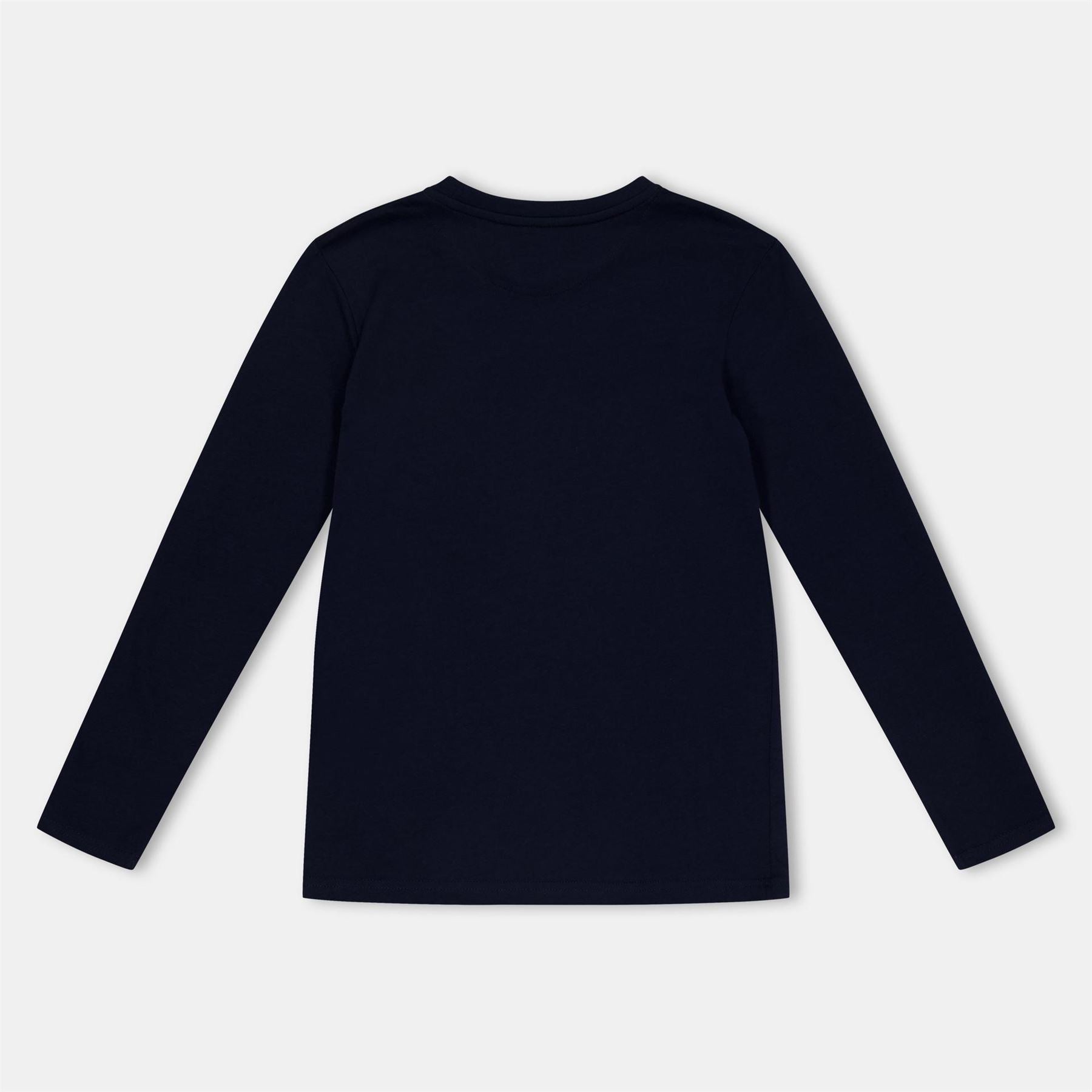 Farah Embroidered Crew Neck Long Sleeve T-Shirt
