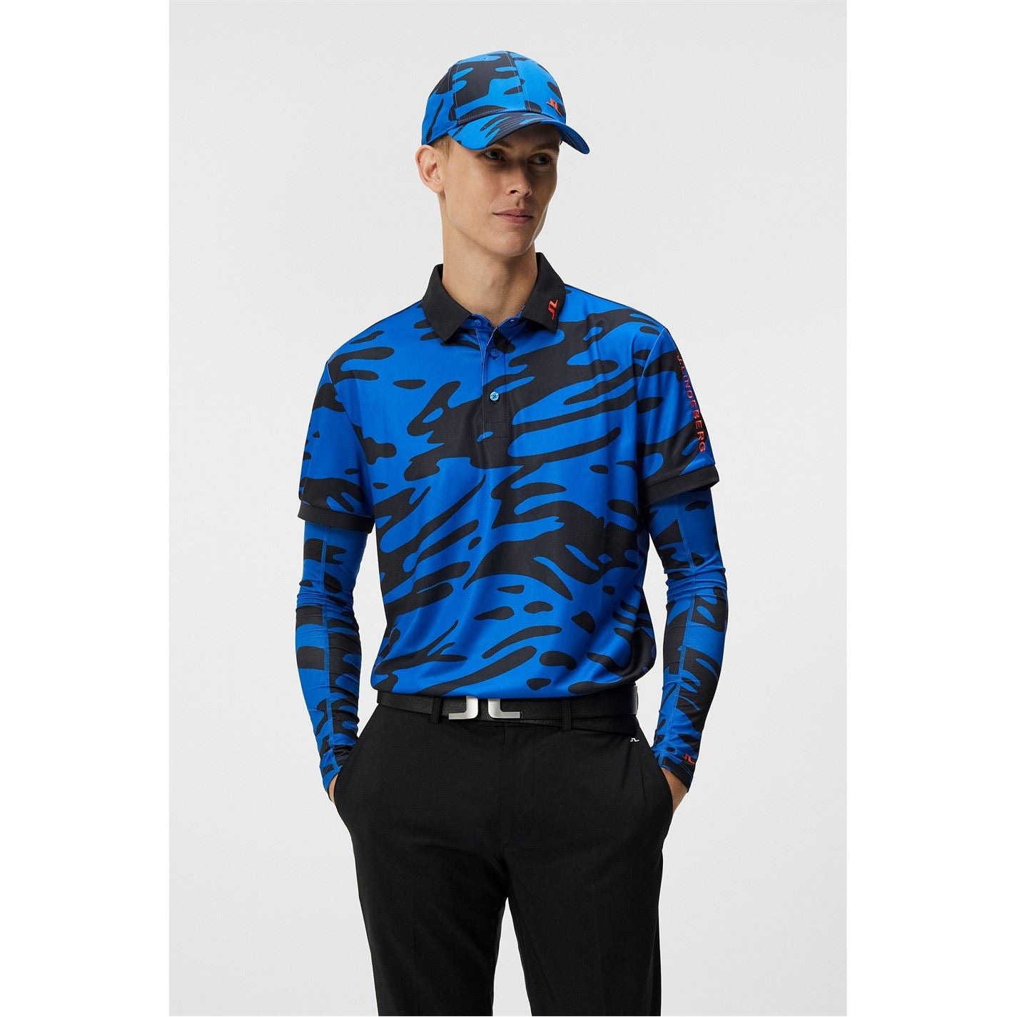 J Lindeberg Golf Short Sleeve Performance Polo Shirt