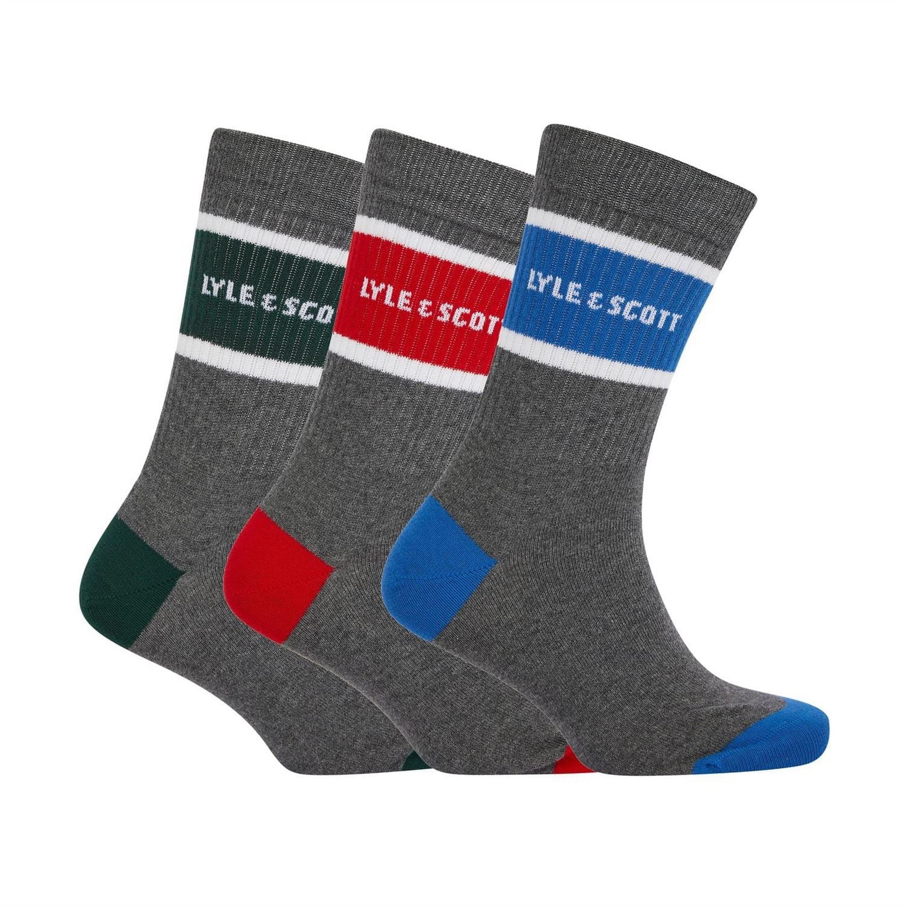 Lyle and Scott Pack Of Design Sport Socks