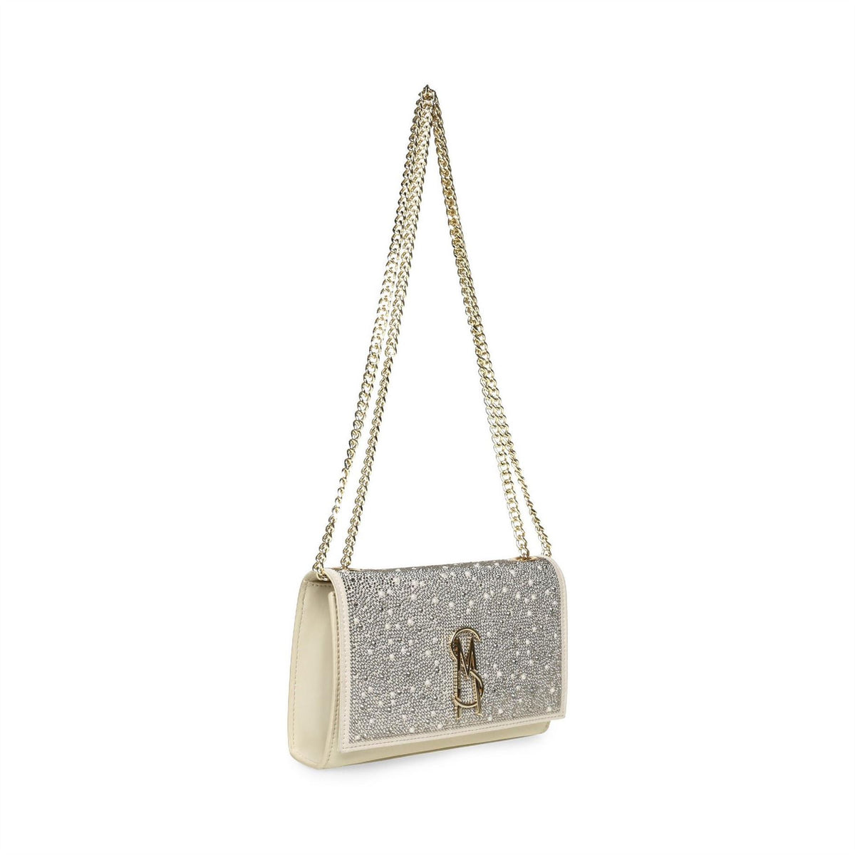 Steve Madden Textured Metallic Cross Body Bag with Chain