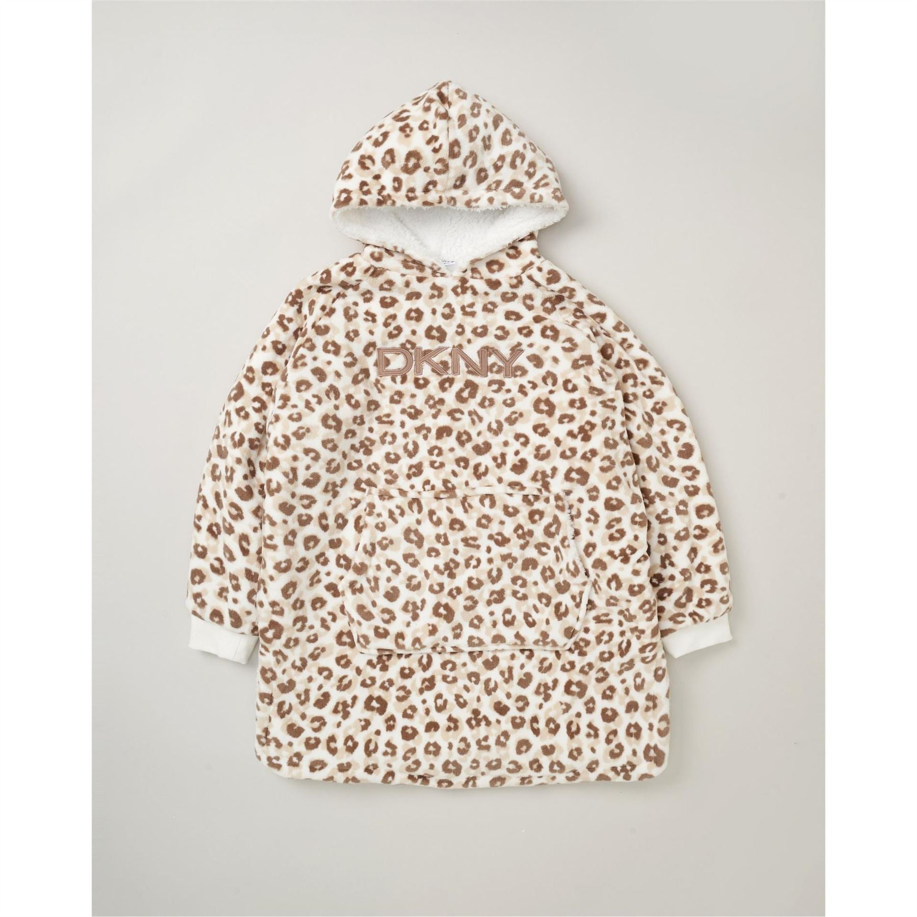 DKNY Over The Head Fluffy Dressing Gown