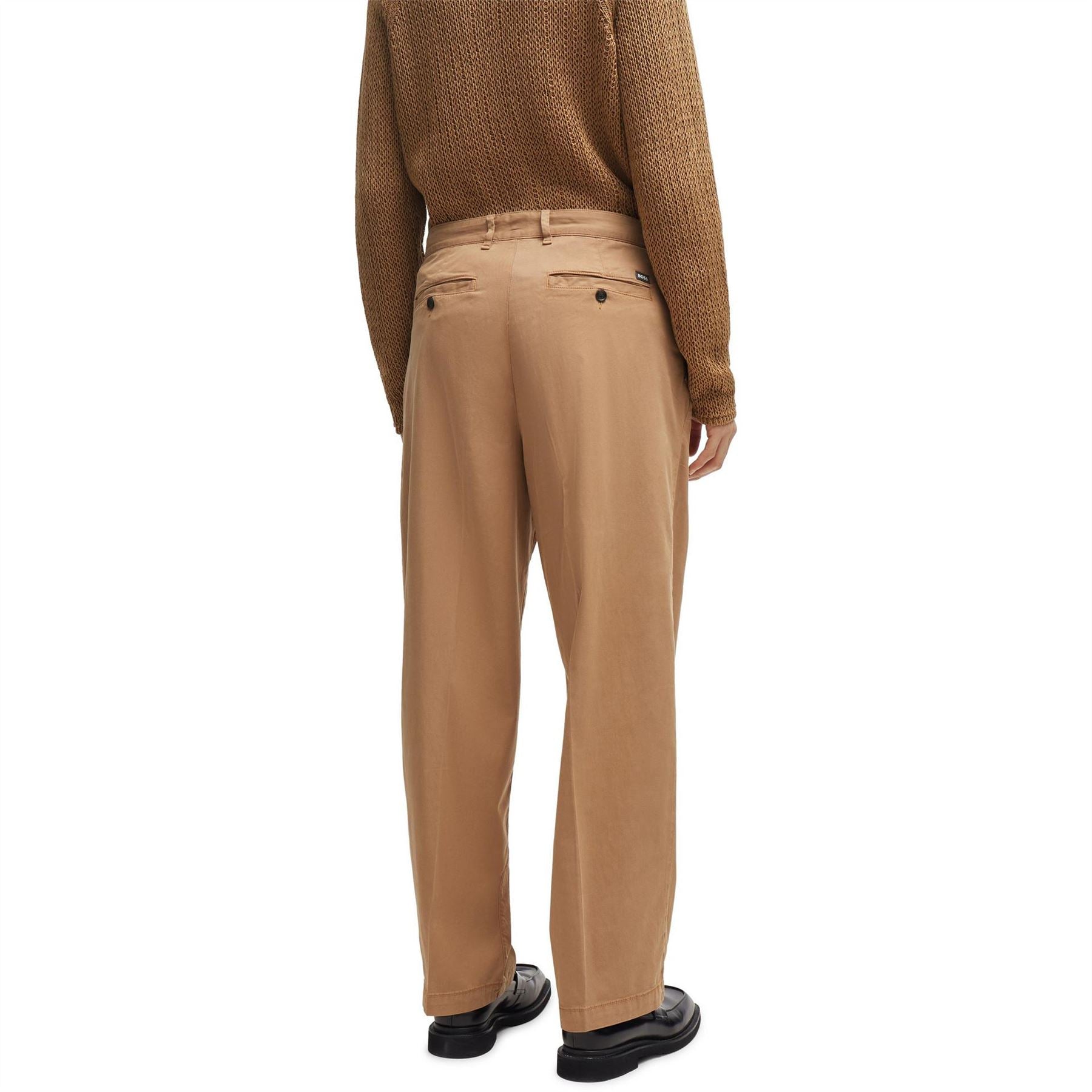 Boss Kaiden Solid Patterned Straight Chinos