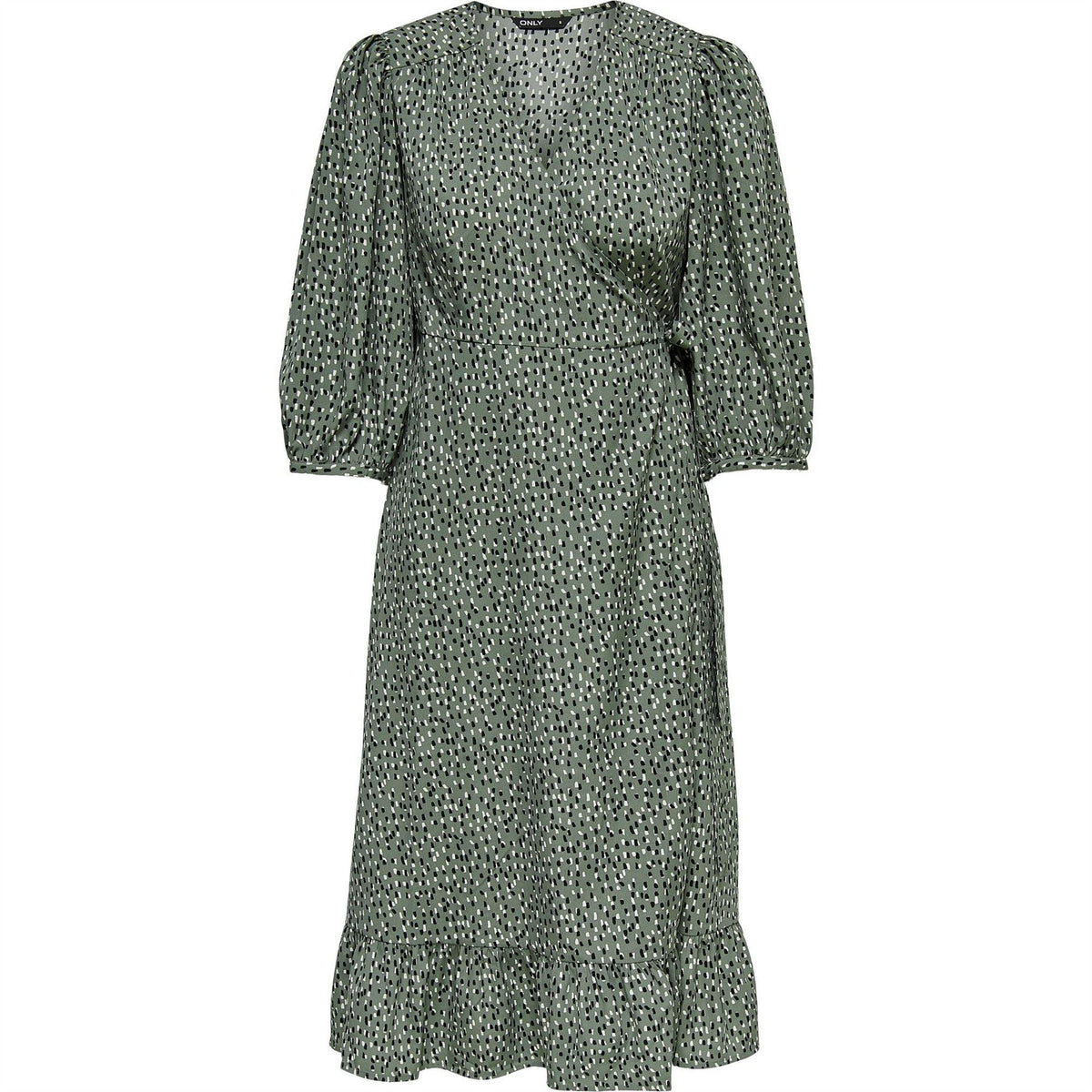 Only Olivia V-Neck Midi Wrap Dress