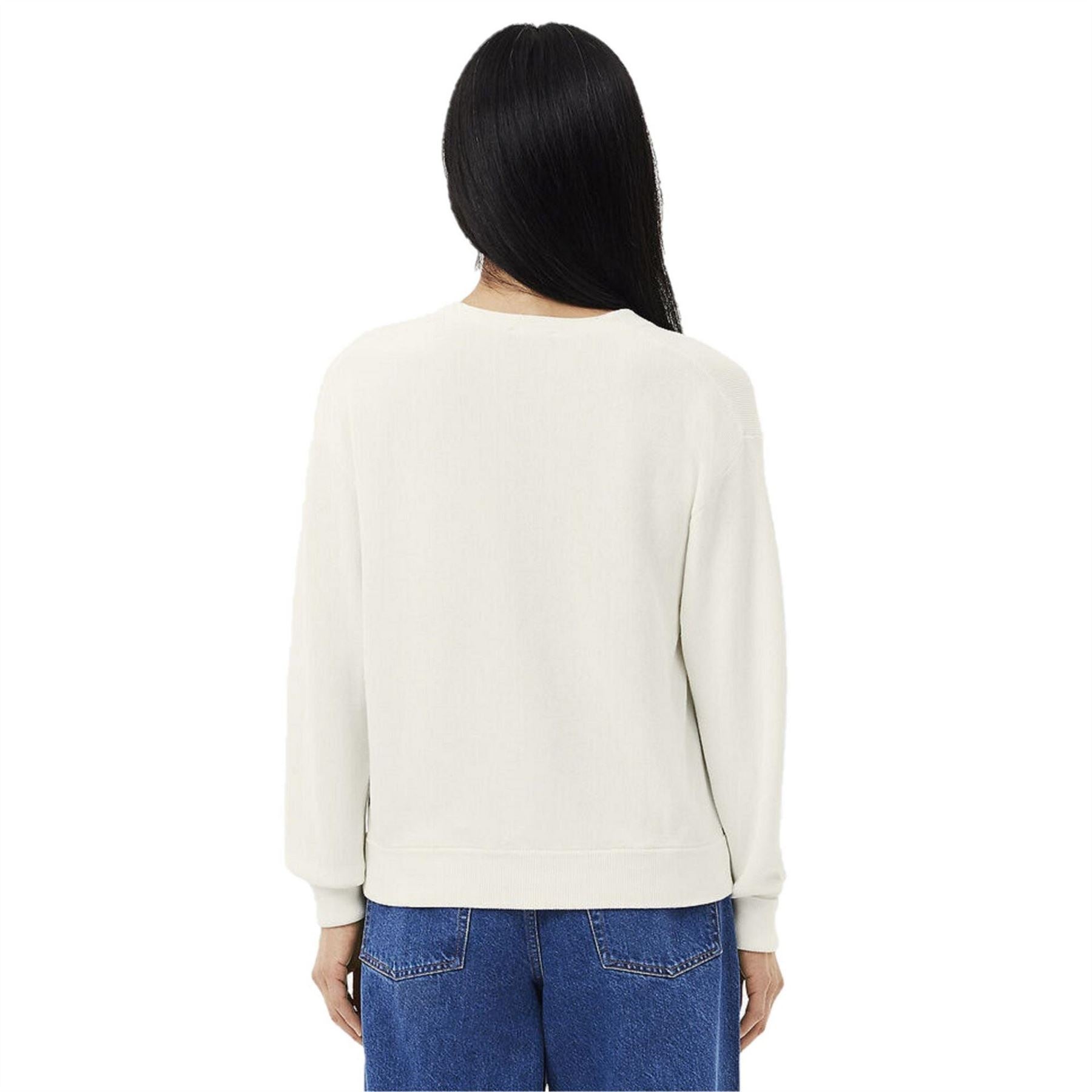 Lacoste V-Neck Relaxed Fit Long Sleeve Sweater