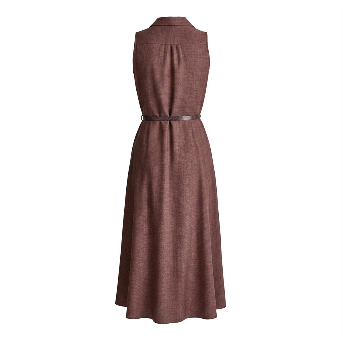 DKNY Sl Belted Midi Shirt Dress