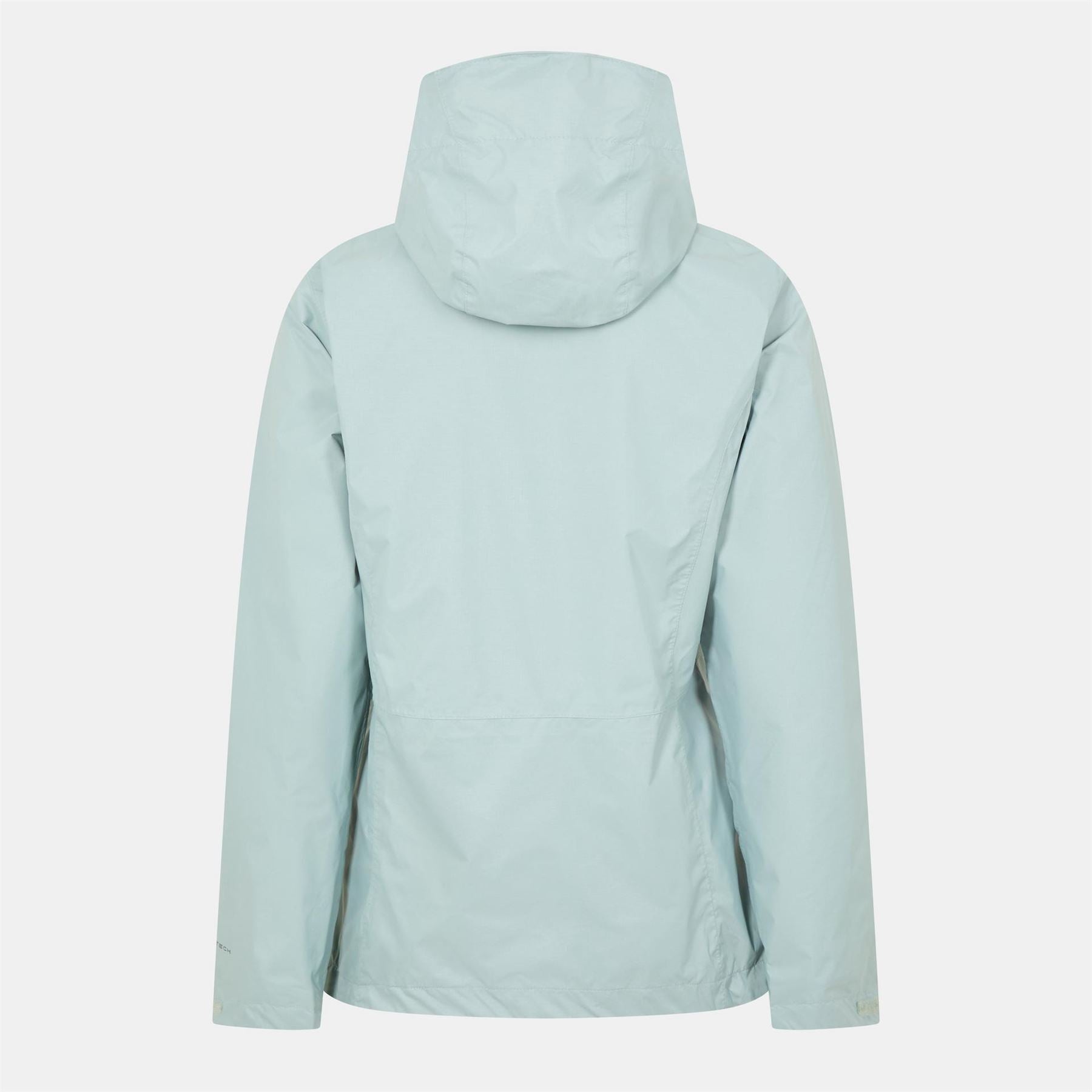 Columbia Pour Solid Patterned Hooded Rain Jacket