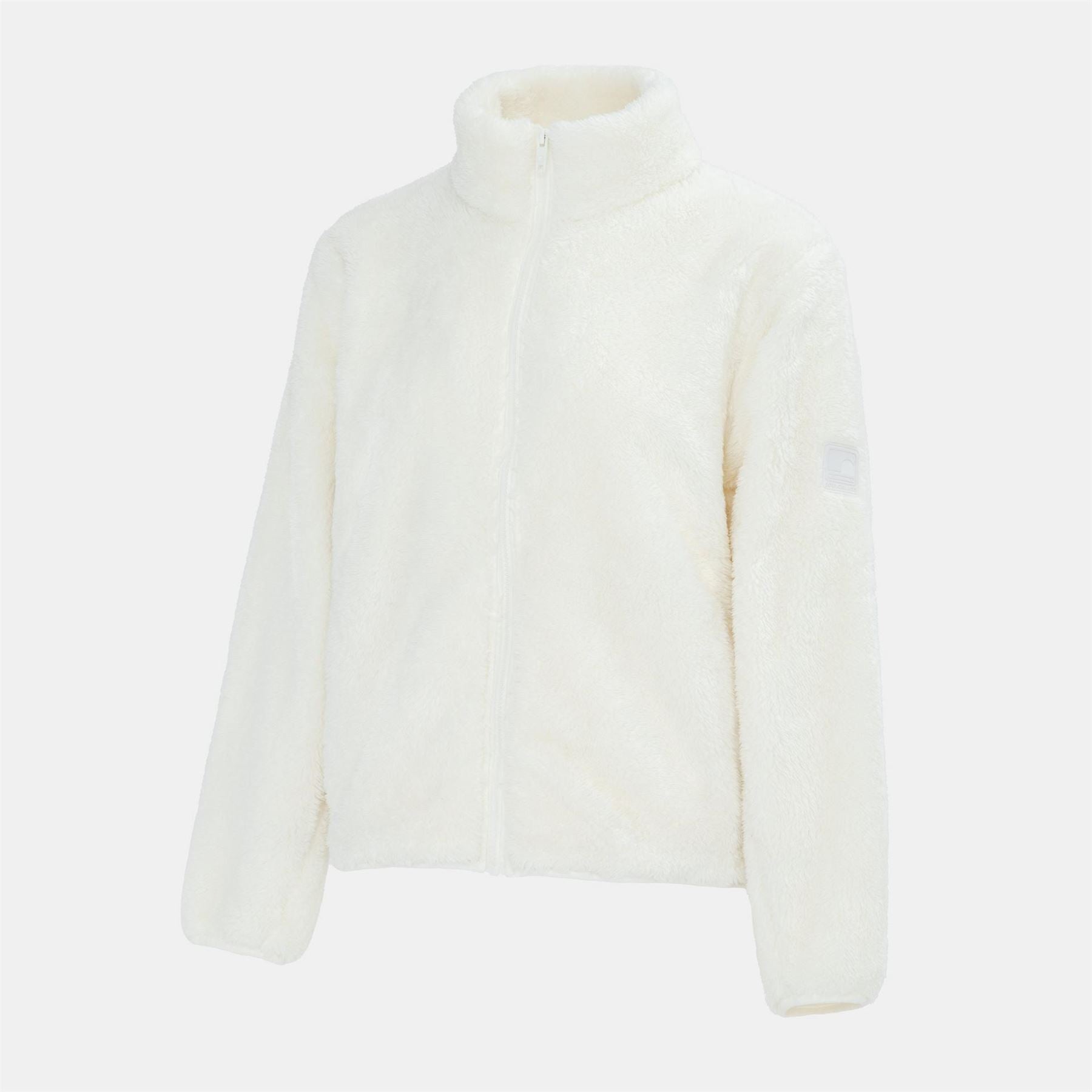 SoulCal Full Zipper Solid Patterned Fleece Jacket