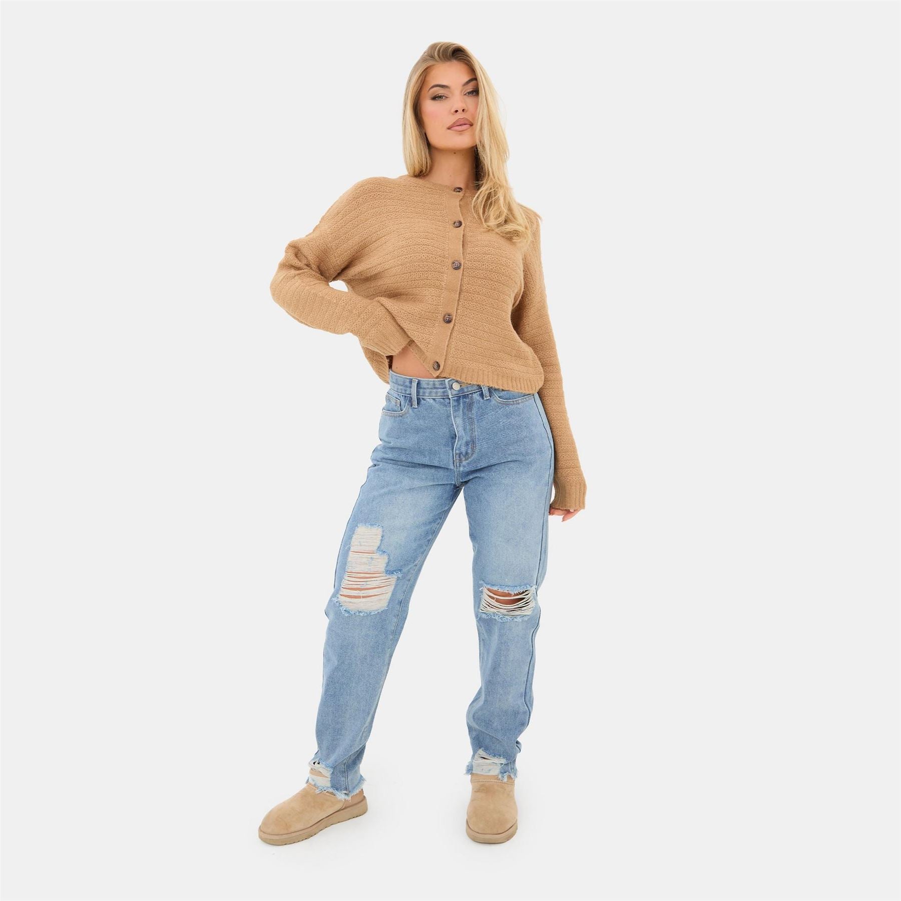 I Saw It First Cotton Straight Leg Jeans